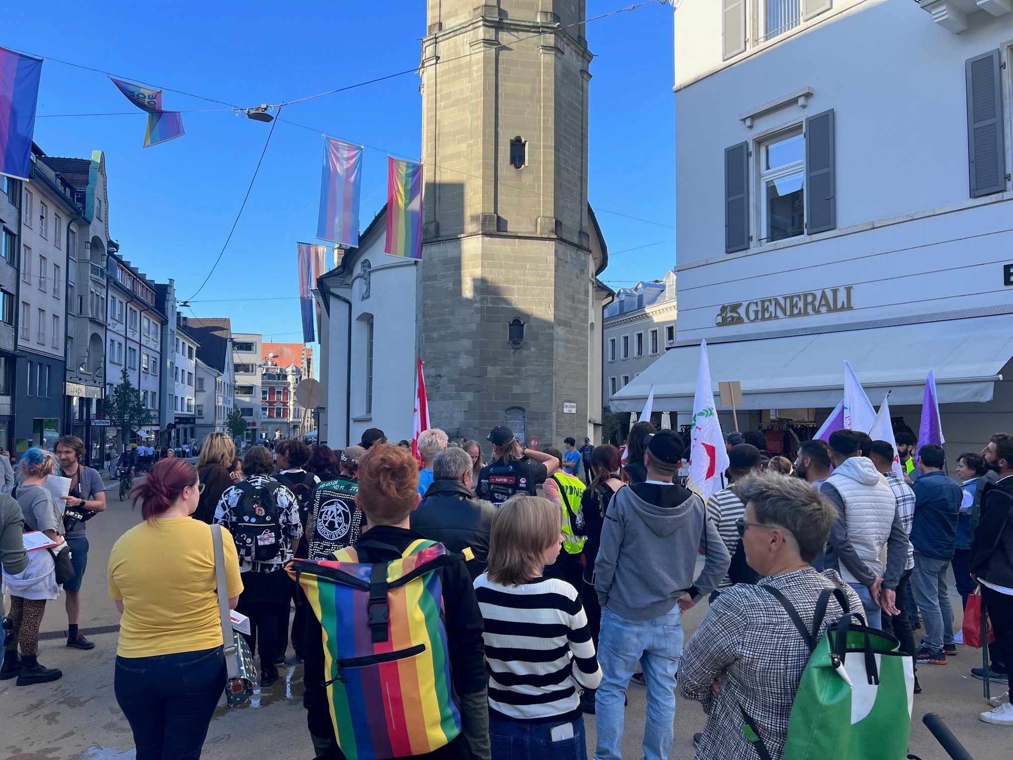 Protestkundgebung in Bregenz.