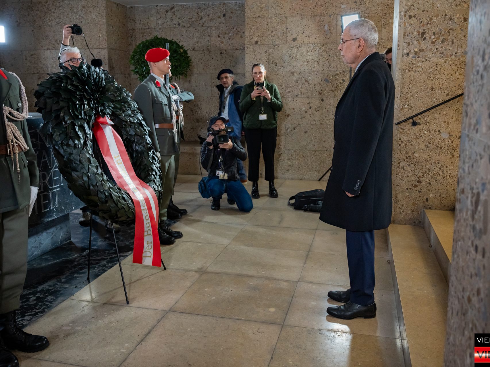 26102023 NF 2023 Kranzniederlegung Bundespraesident P A. Van der Bellen