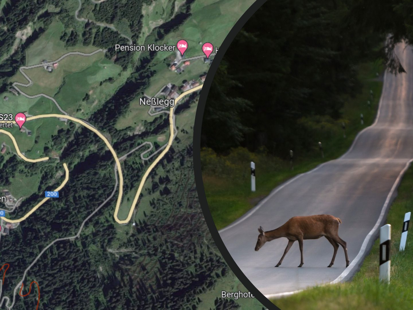Der Unfall ereignete sich auf der L200 in Richtung Schröcken Der Unfall ereignete sich auf der L200 in Richtung Schröcken