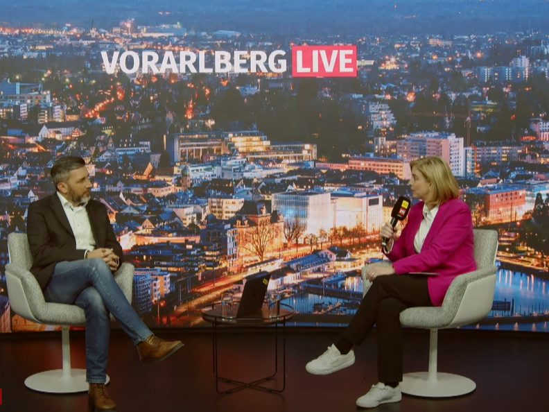 NEOS-Chefin Beate Meinl-Reisinger bei "Vorarlberg LIVE". NEOS-Chefin Beate Meinl-Reisinger bei "Vorarlberg LIVE".