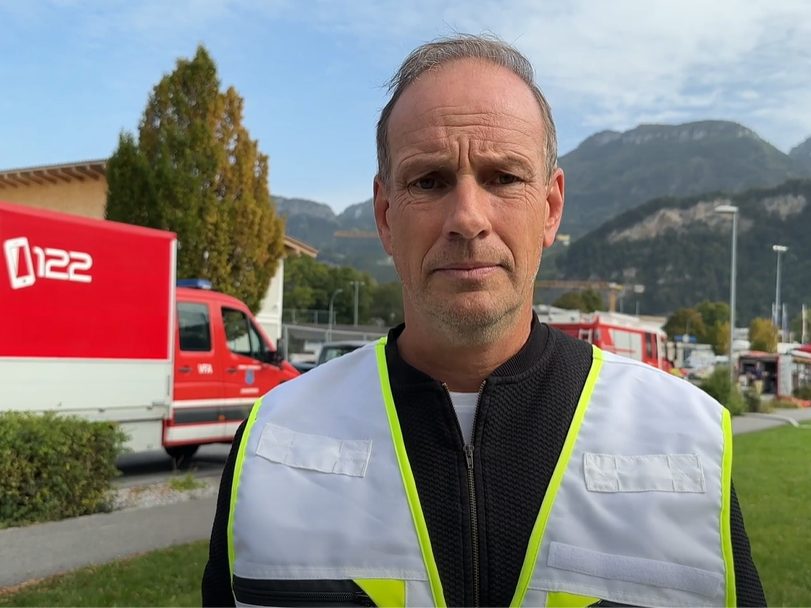 Bürgermeister Dieter Egger zum Einsatz in Hohenems.
