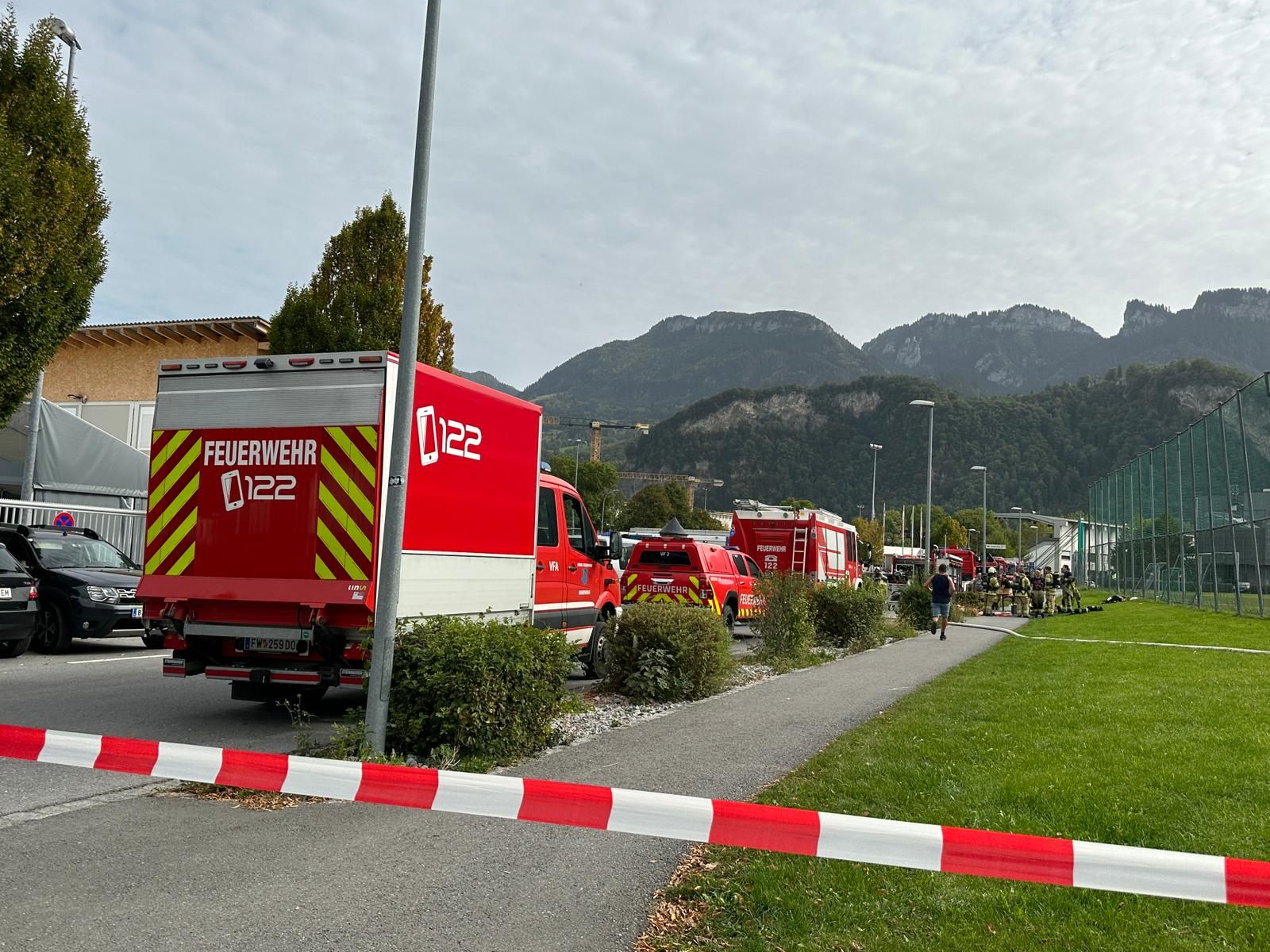 Großeinsatz in Hohenems.