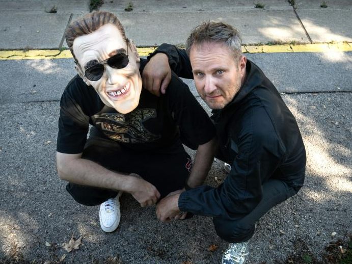 Das Musiker-Duo Kurt Razelli und Matthias Strolz. Das Musiker-Duo Kurt Razelli und Matthias Strolz.
