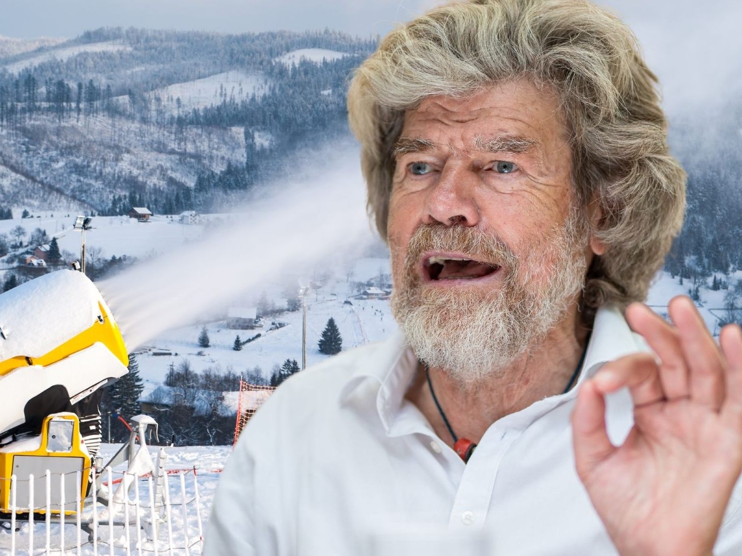 Messner findet Schneekanonen ok - solange keine Chemikalien zum Einsatz kommen. Messner findet Schneekanonen ok - solange keine Chemikalien zum Einsatz kommen.