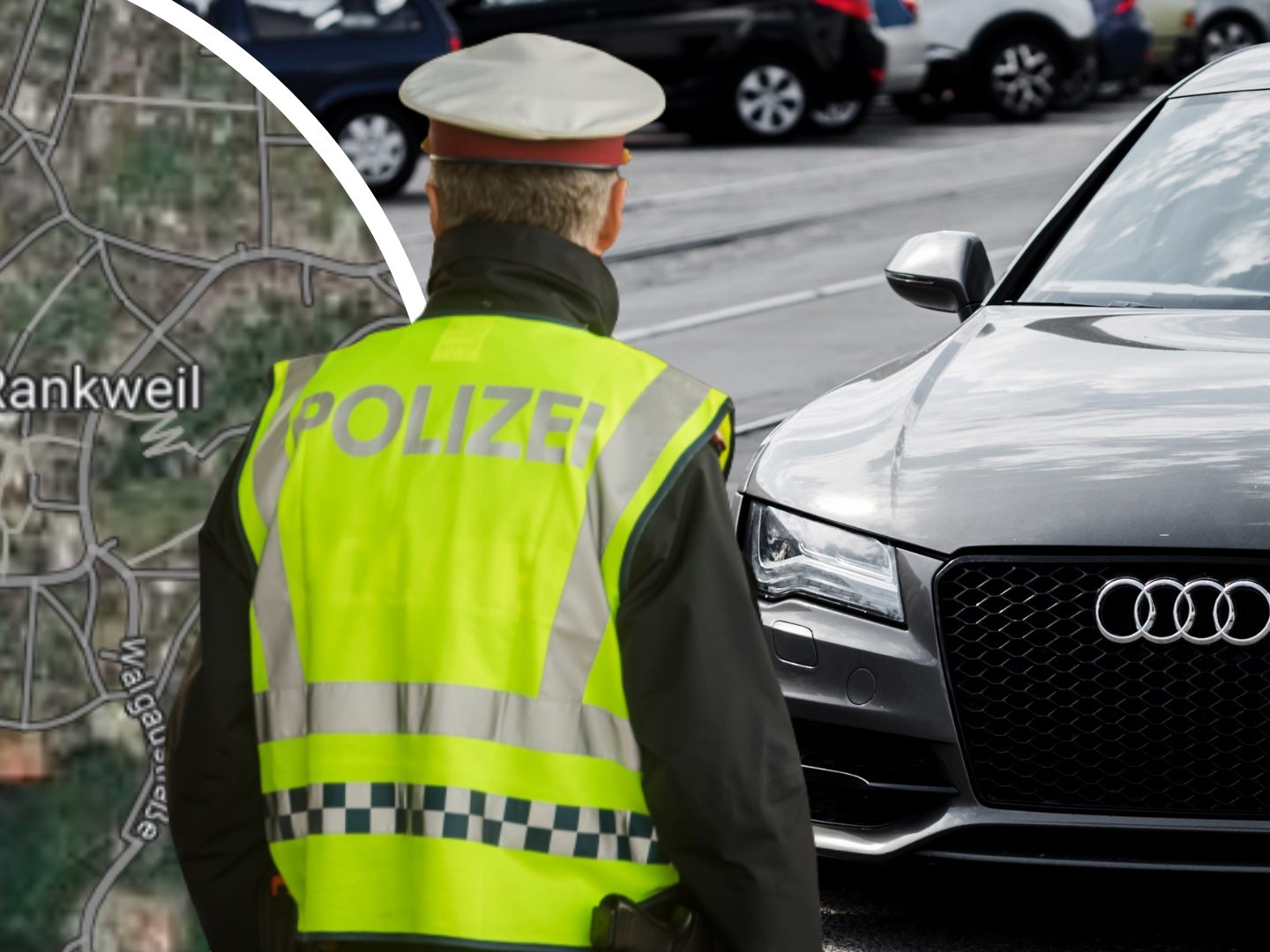 Polizei sucht Audi-Fahrer.