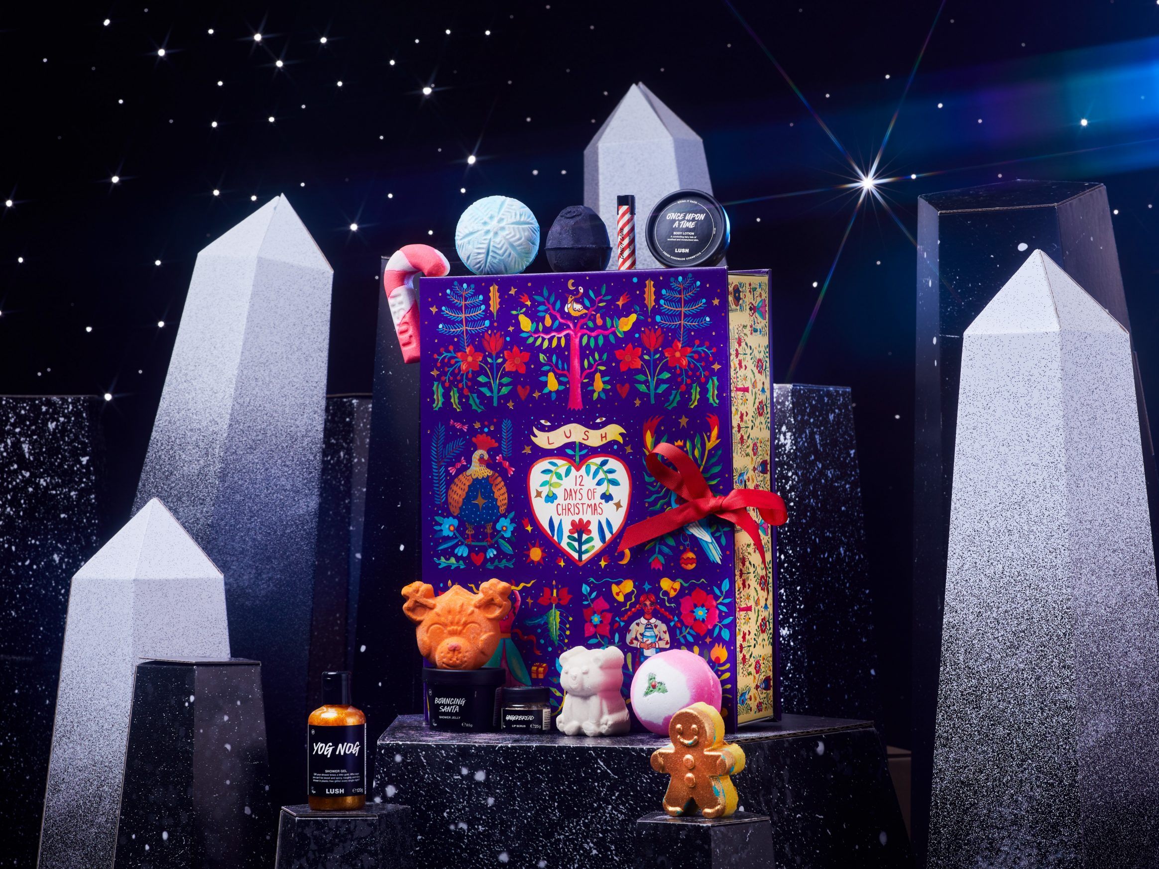 Wir verlosen eine weihnachtliche Geschenkbox von Lush.