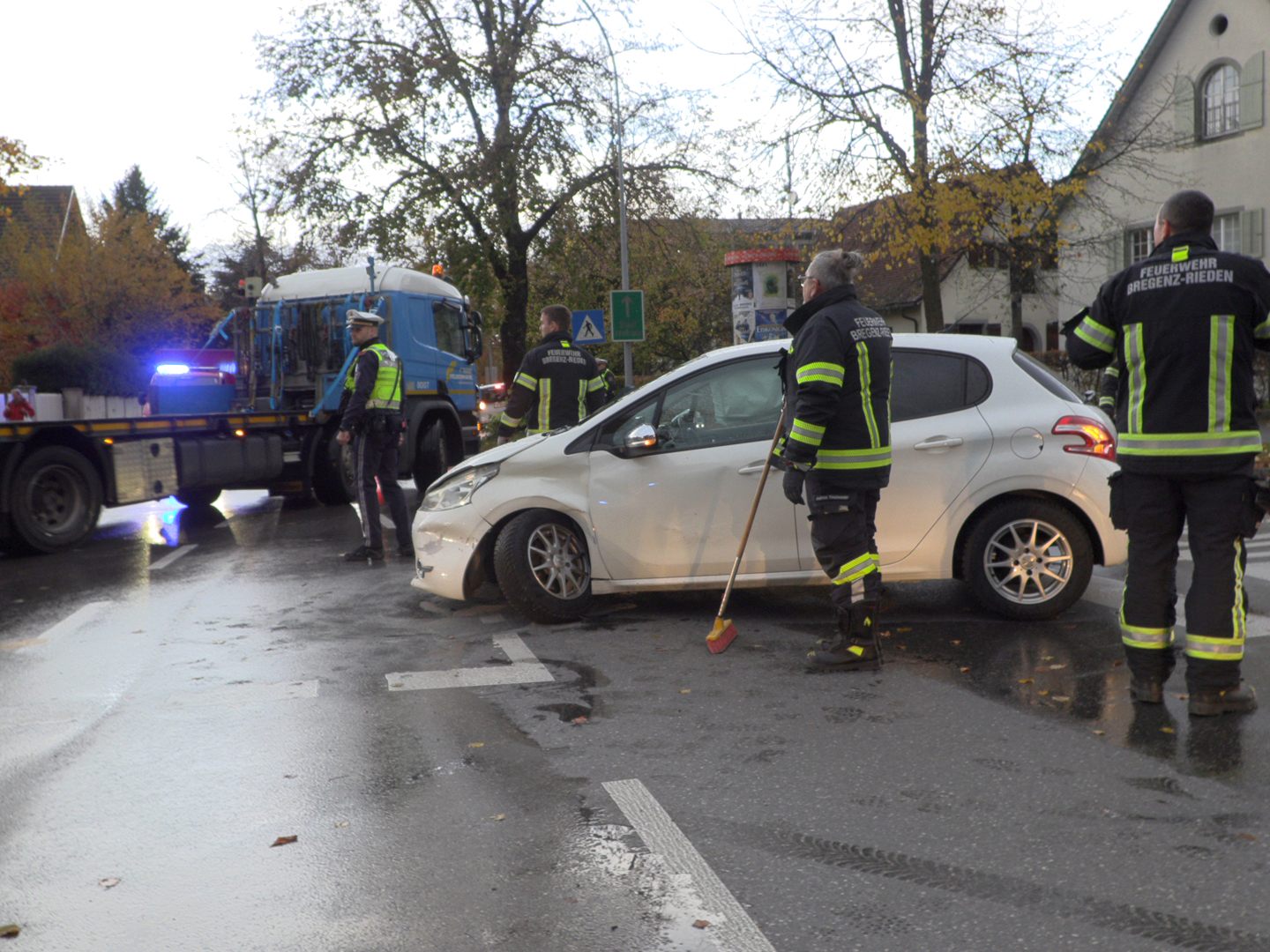 Unfall auf der Bregenzer Kennelbacher Straße