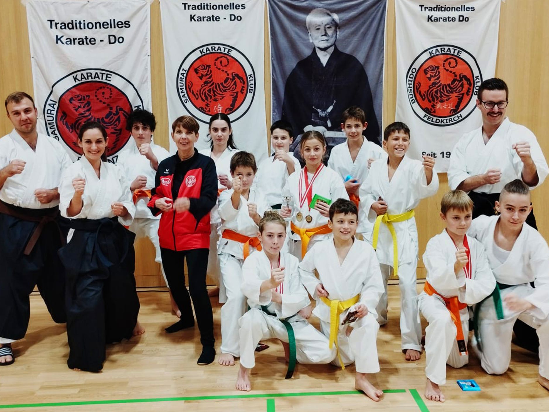 5 x Edelmetall erkämpften sich die Karatekas des Samurai Karate Klub Bludenz beim 2. ASVÖ Nachwuchscup 2023 in Egg