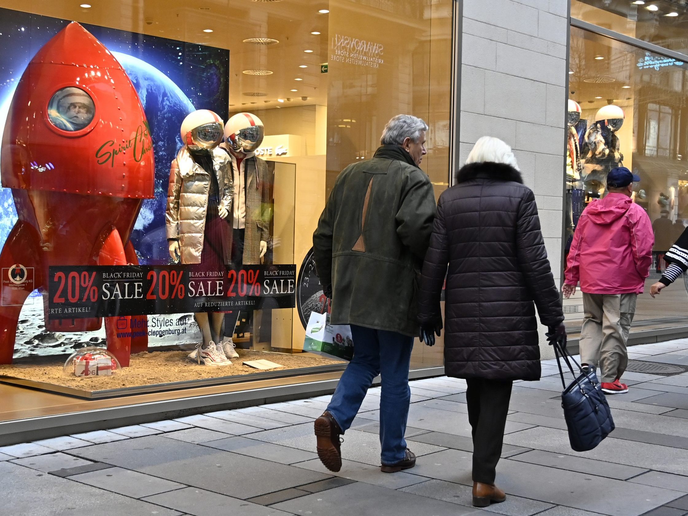 Auch die Geschäfte in Wien beteiligen sich zunehmend an der Black Friday Rabattaktion.