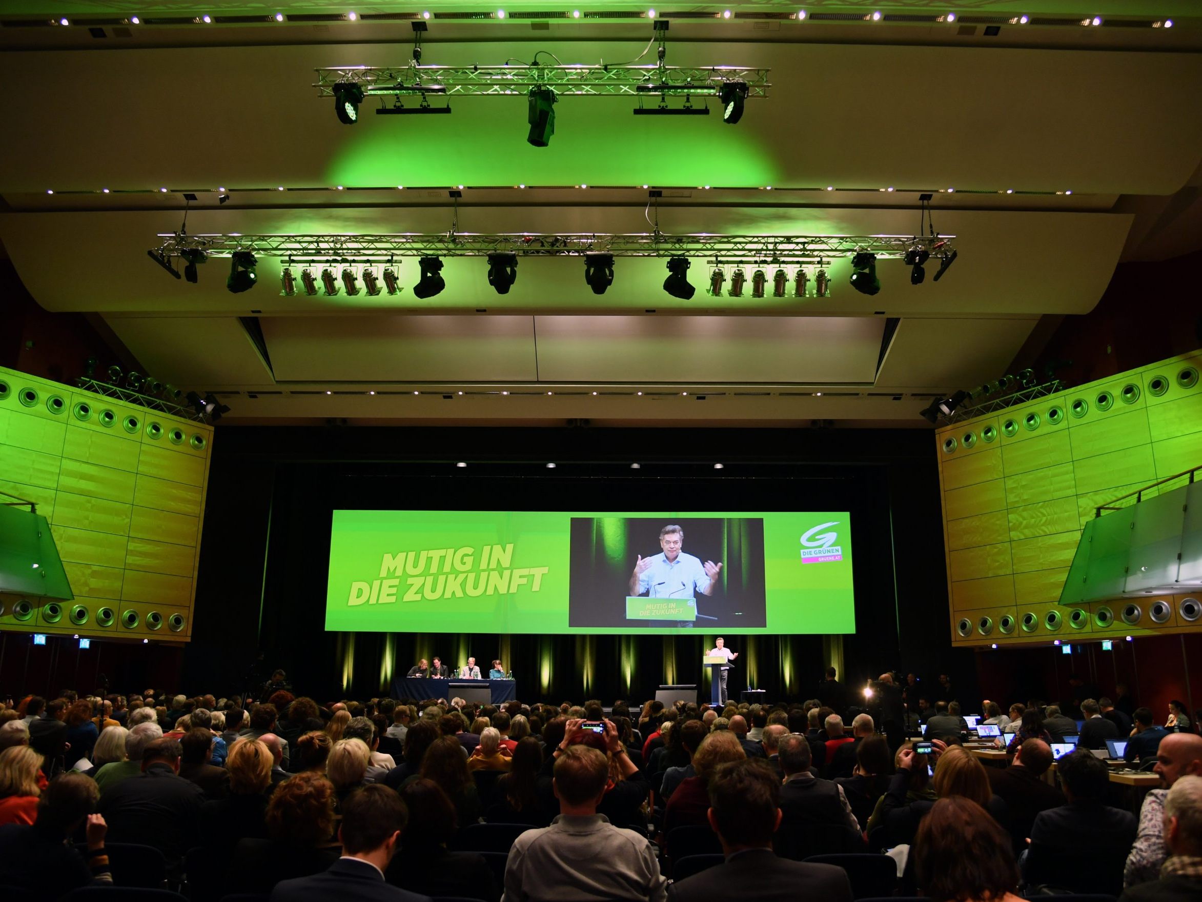 Im Bild: Ein Grünen-Bundeskongress im Jahr 2020.