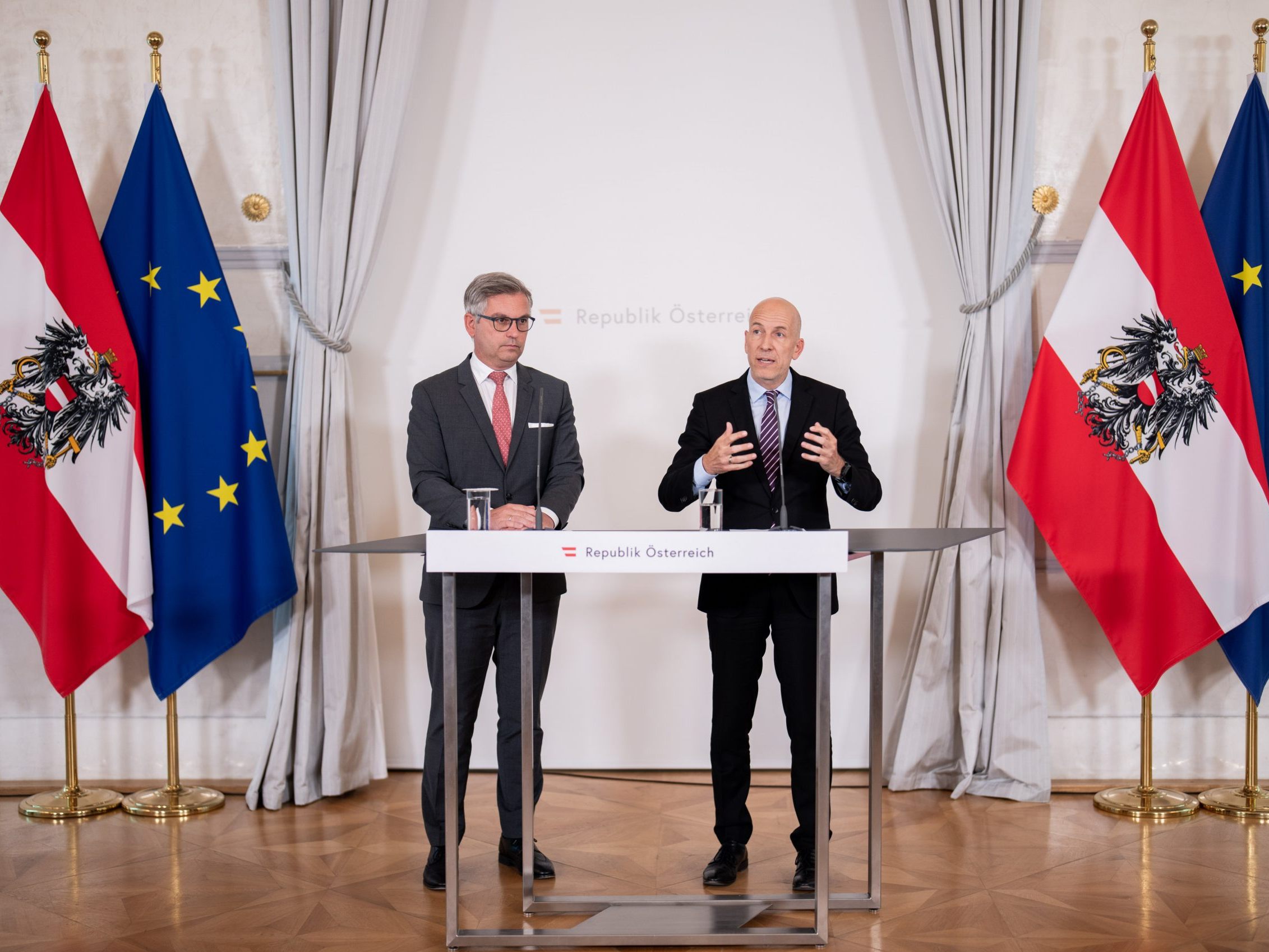 Vienna.at zeigt das Pressefoyer nach dem Ministerrat live.