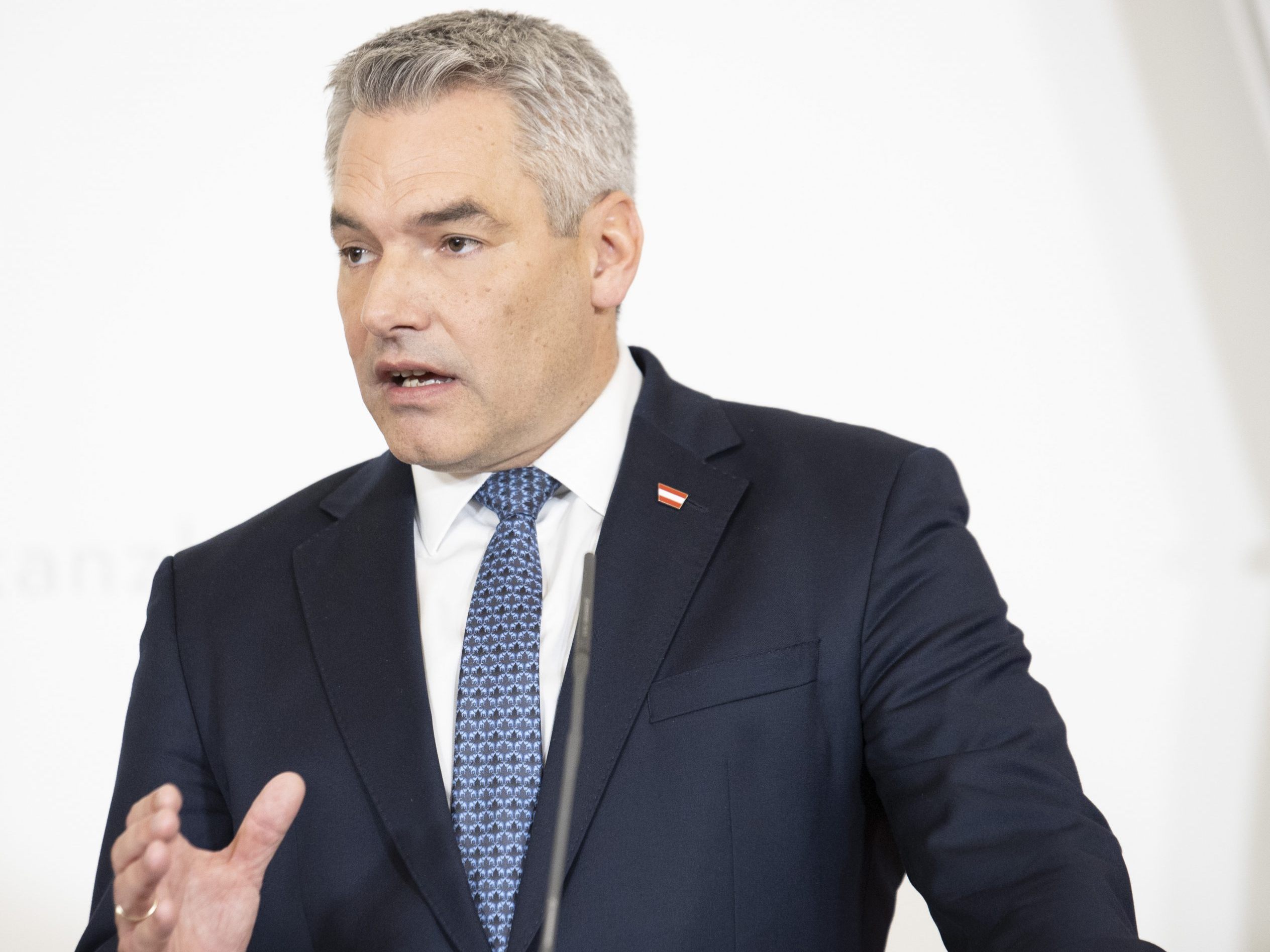 Nehammer empfängt seinen maltesischen Amtskollegen. Nehammer empfängt seinen maltesischen Amtskollegen.