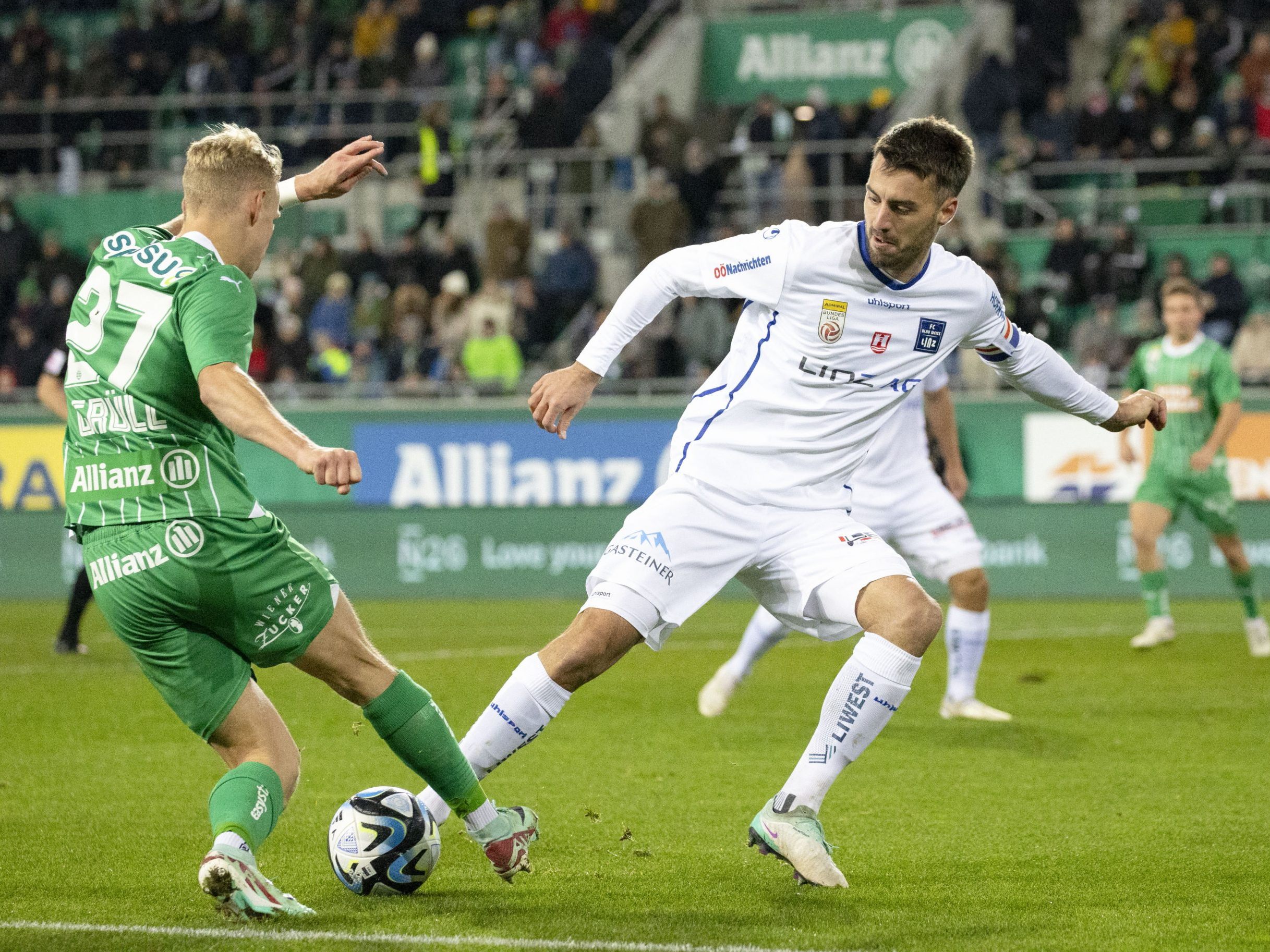 Rapid Wien gelang Sieg gegen Blau-Weiß-Linz. Rapid Wien gelang Sieg gegen Blau-Weiß-Linz.