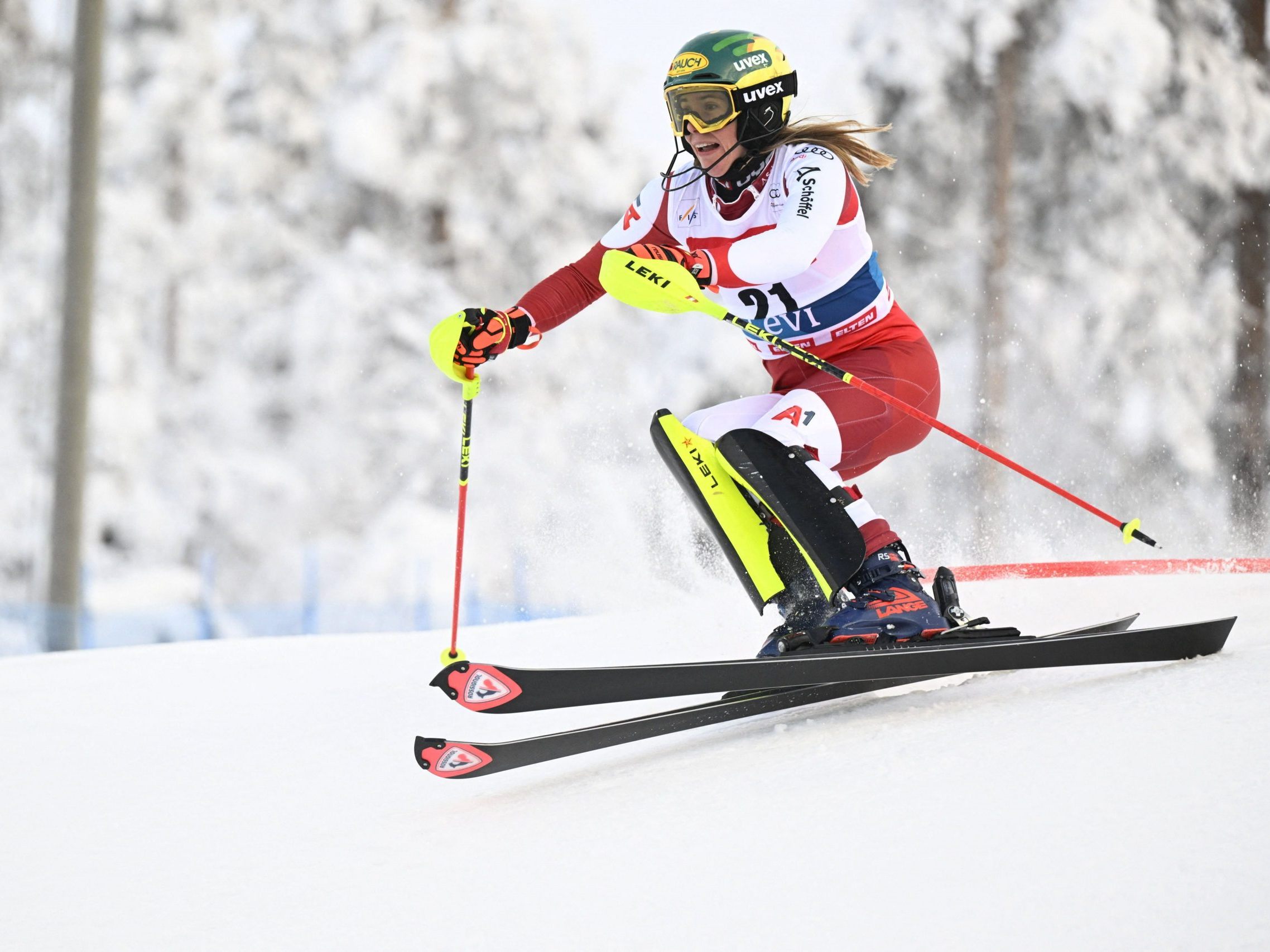 Katharina Liensberger will den dritten Platz vom Samstag bestätigen