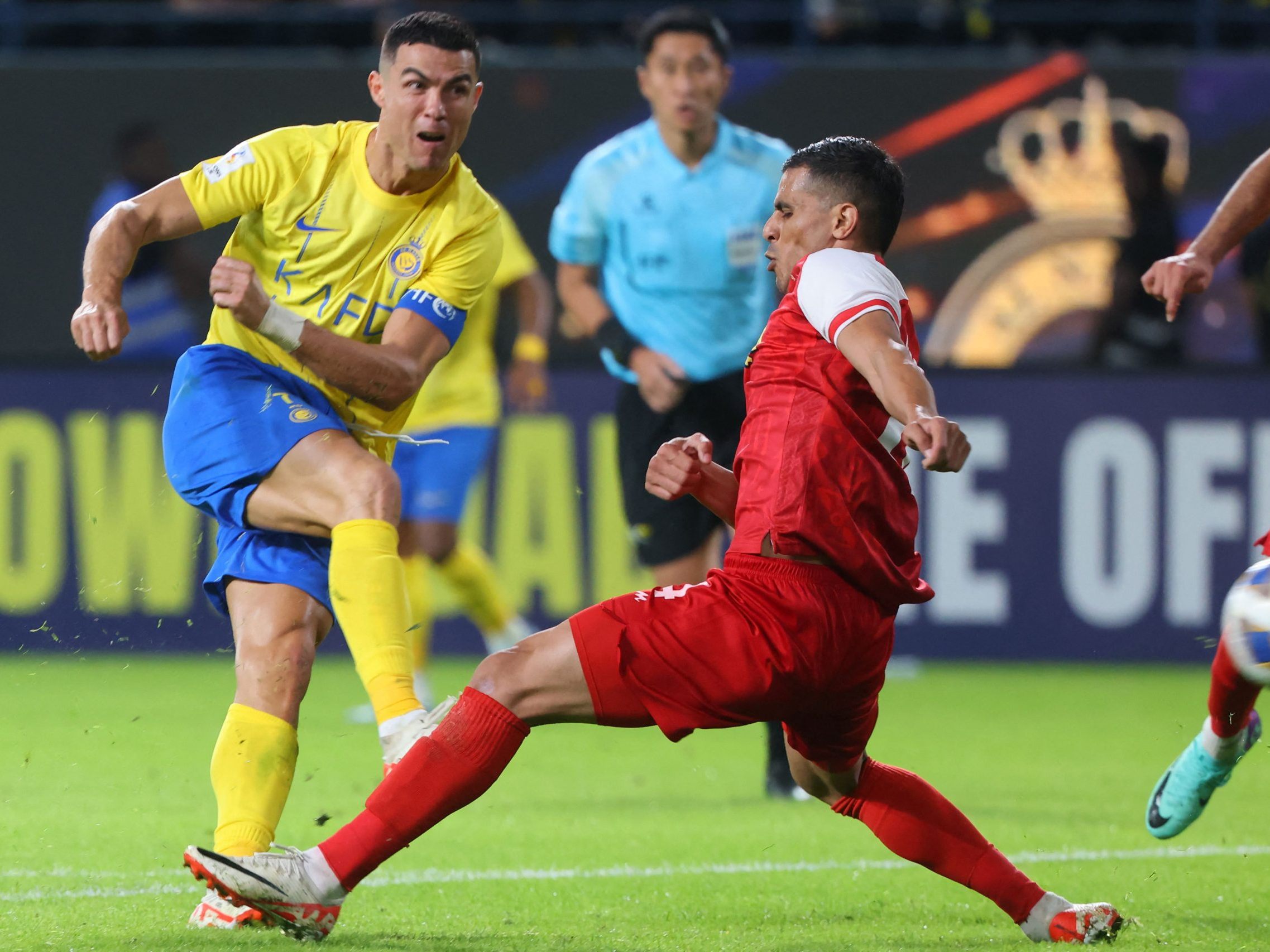 Das Spiel zwischen Ronaldos Club Al-Nassr und Persepolis endete unentschieden.