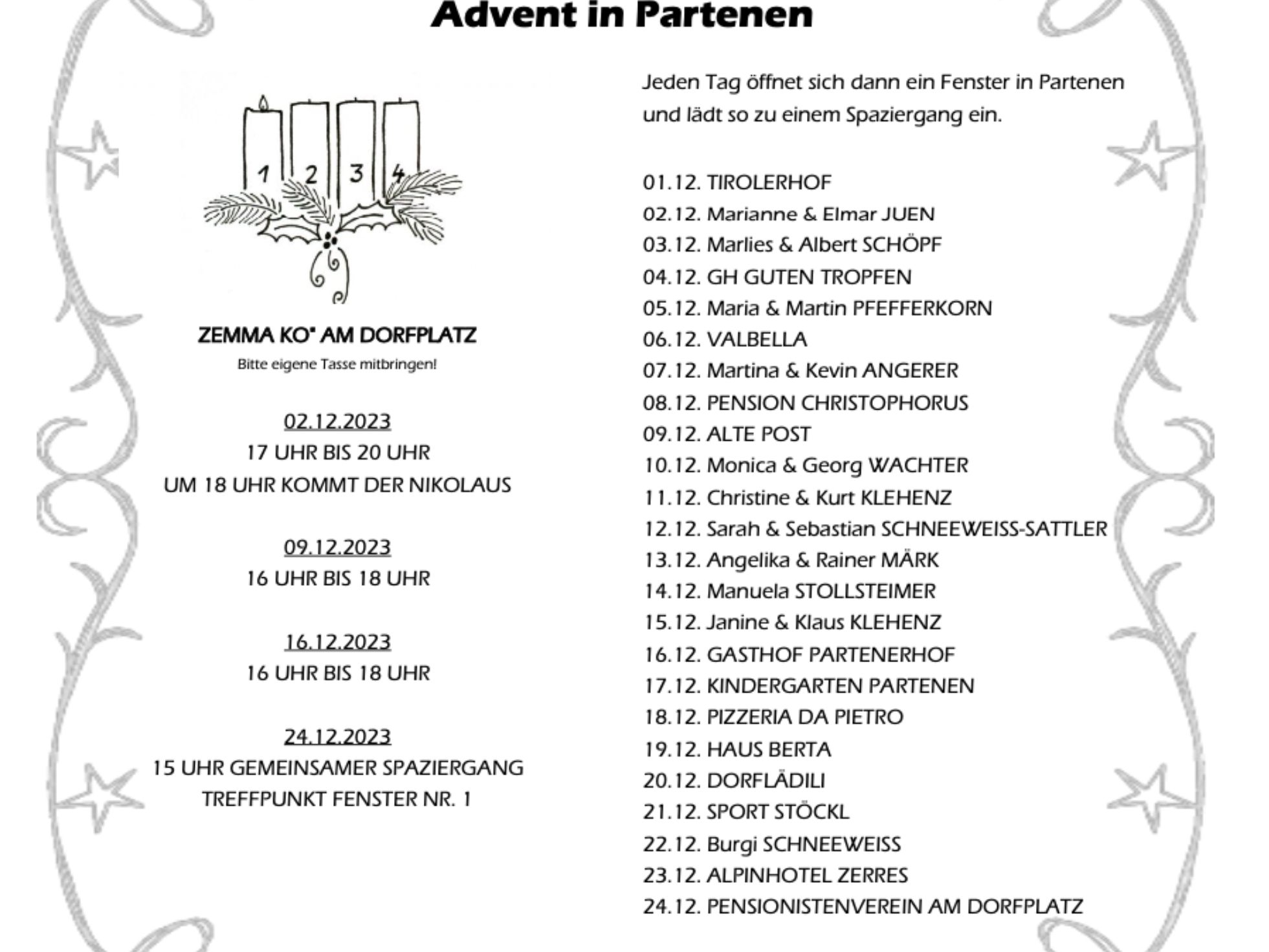Adventsfenster