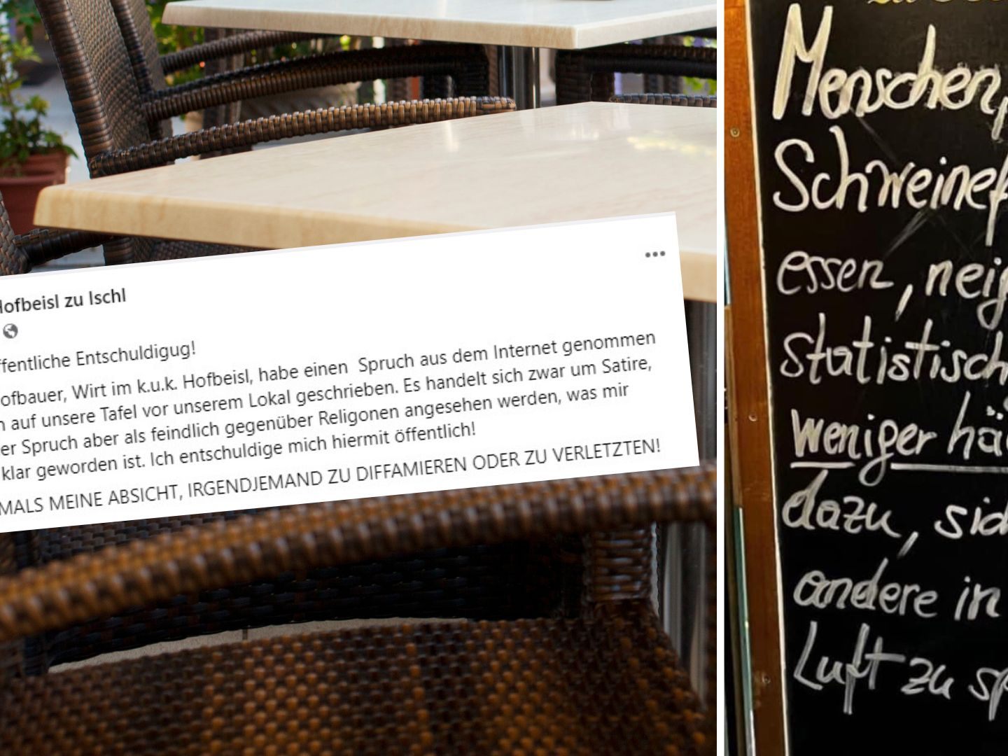 Nach großer Aufregung folgte prompt die Entschuldigung.