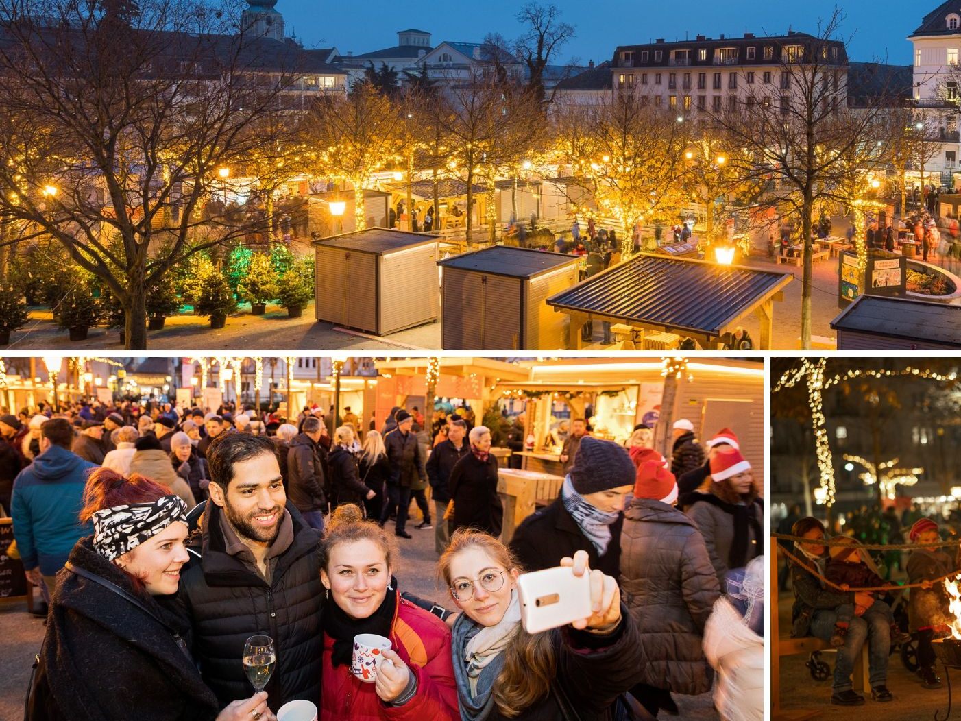 Am 22. November 2023 eröffnete wieder der Adventmarkt im Kurpark Baden.