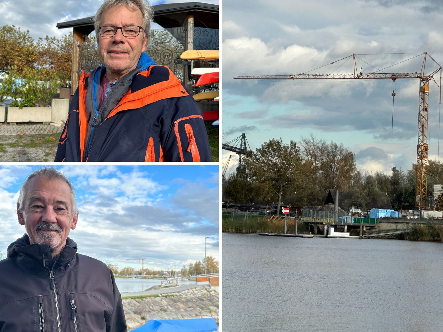 "Ich hoffe es wird schön", meint Rudi Busch aus Hard zum neuen Strandbad.