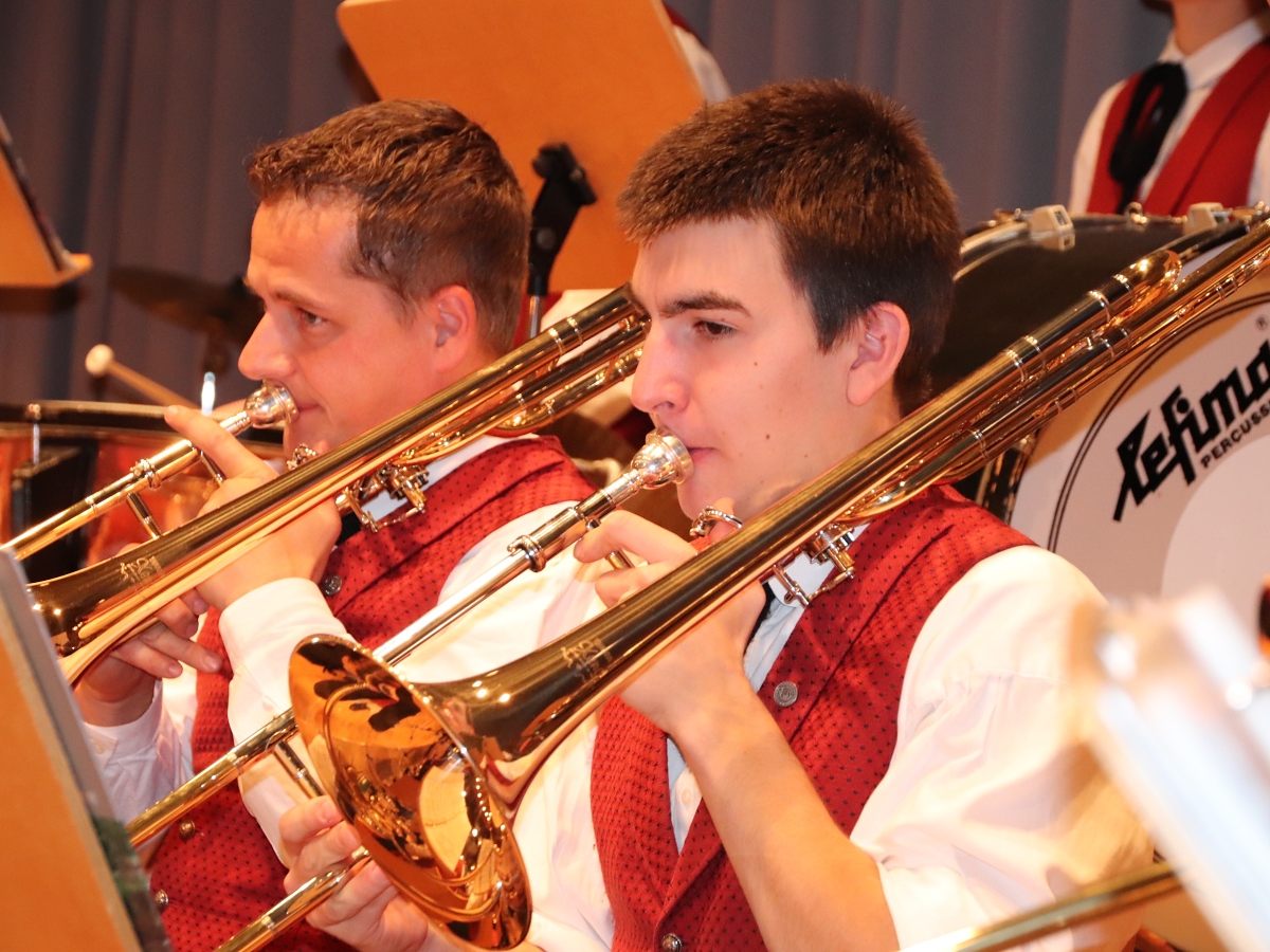 Der Musikverein Bildstein erhielt viel Applaus für das zweistündige Konzert.