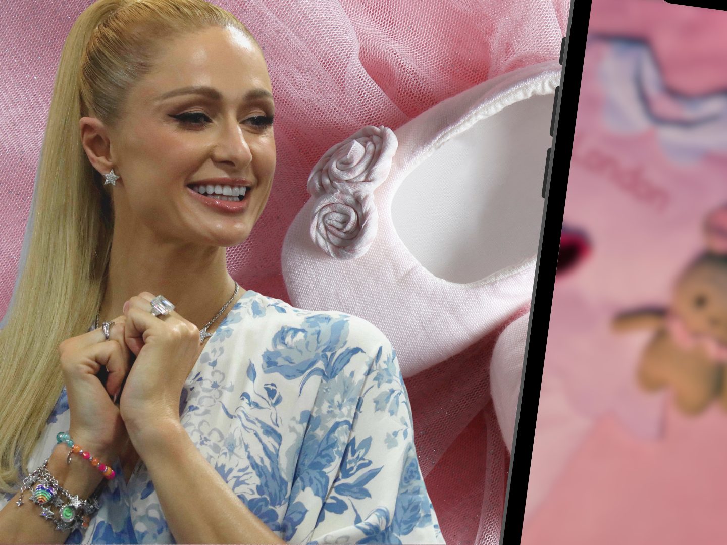 Paris Hilton freut sich über die Ankunft ihres Mädchens.