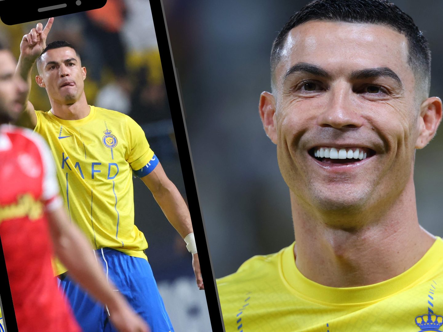 Cristiano Ronaldo beim Spiel am Montag gegen Persepolis.