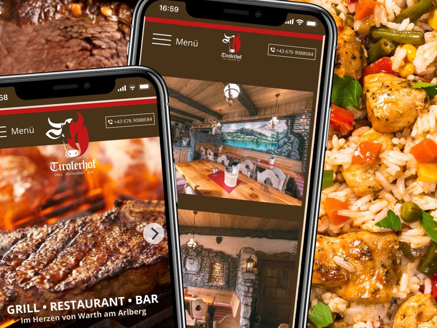 Im Tirolerhof trifft Alpenkulinarik auf fernöstliche Geschmacksnoten und argentinische Steaks. Im Tirolerhof trifft Alpenkulinarik auf fernöstliche Geschmacksnoten und argentinische Steaks.