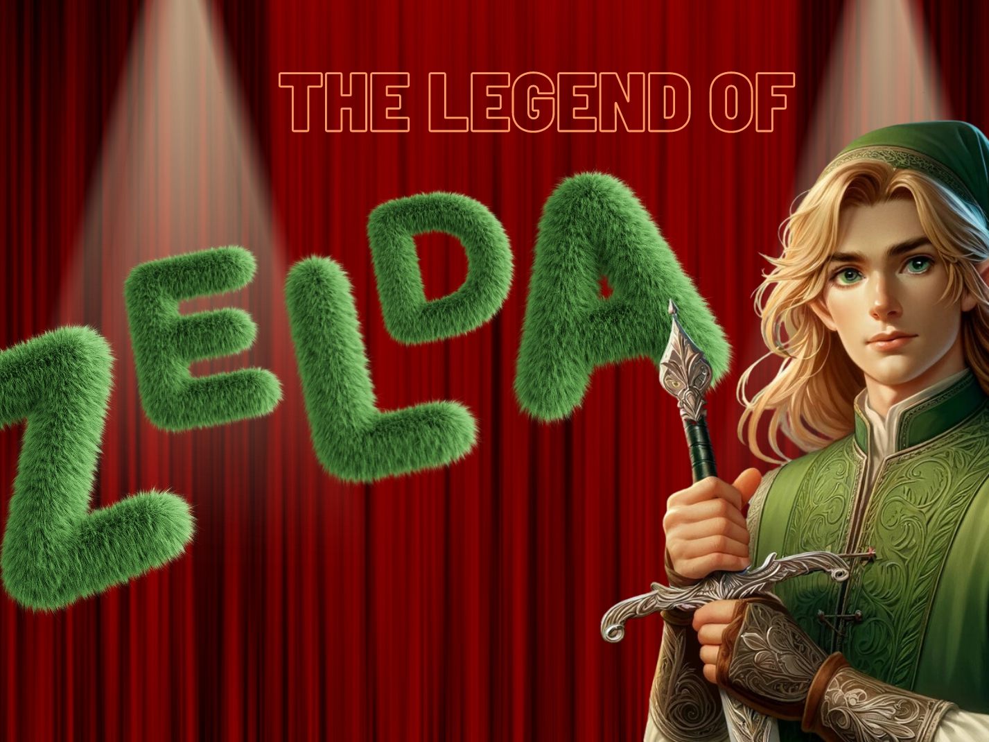 Videospiel ZELDA auf großer Leinwand