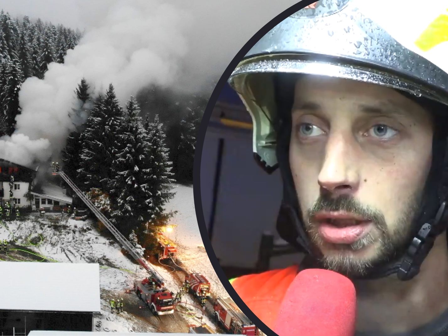 Johannes Geser von der Feuerwehr Alberschwende über den Einsatz.