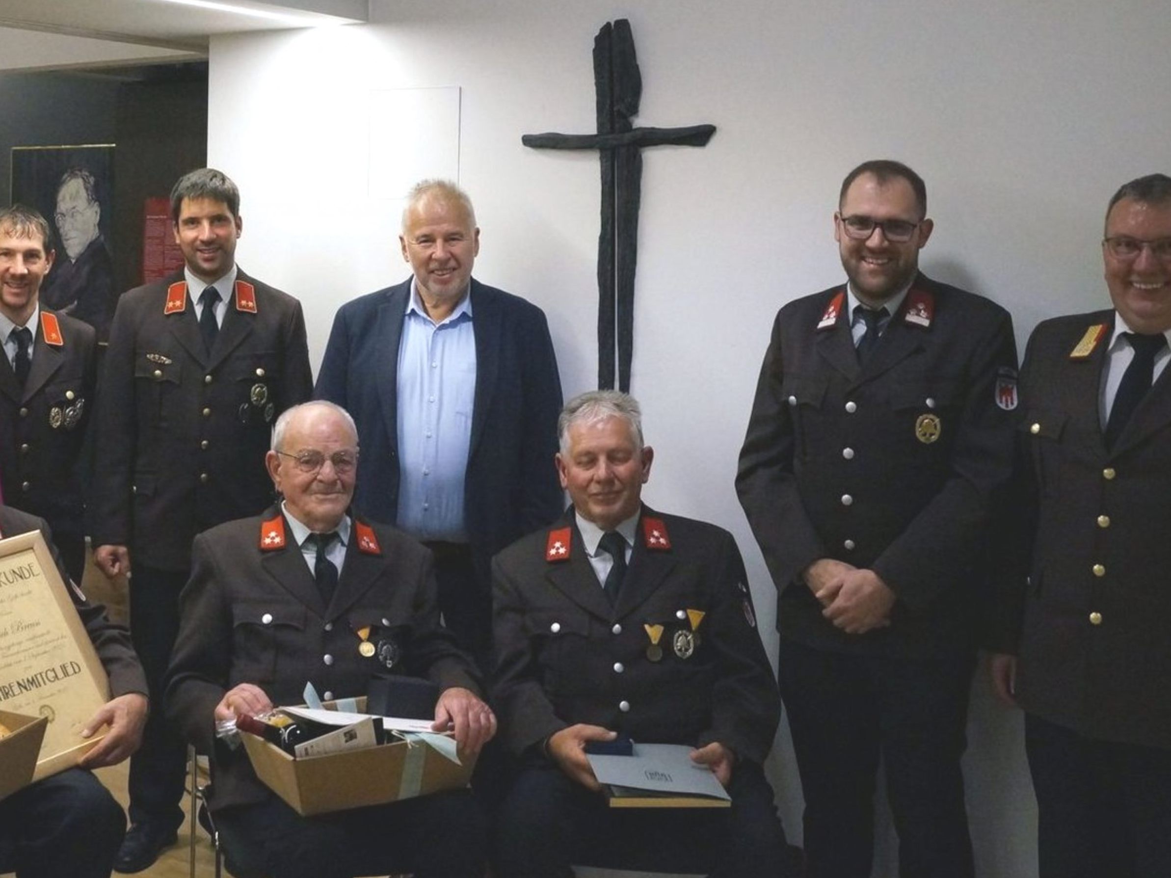 Beim Familienabend der Göfner Feuerwehr wurden auch in diesem Jahr wieder Mitglieder geehrt.