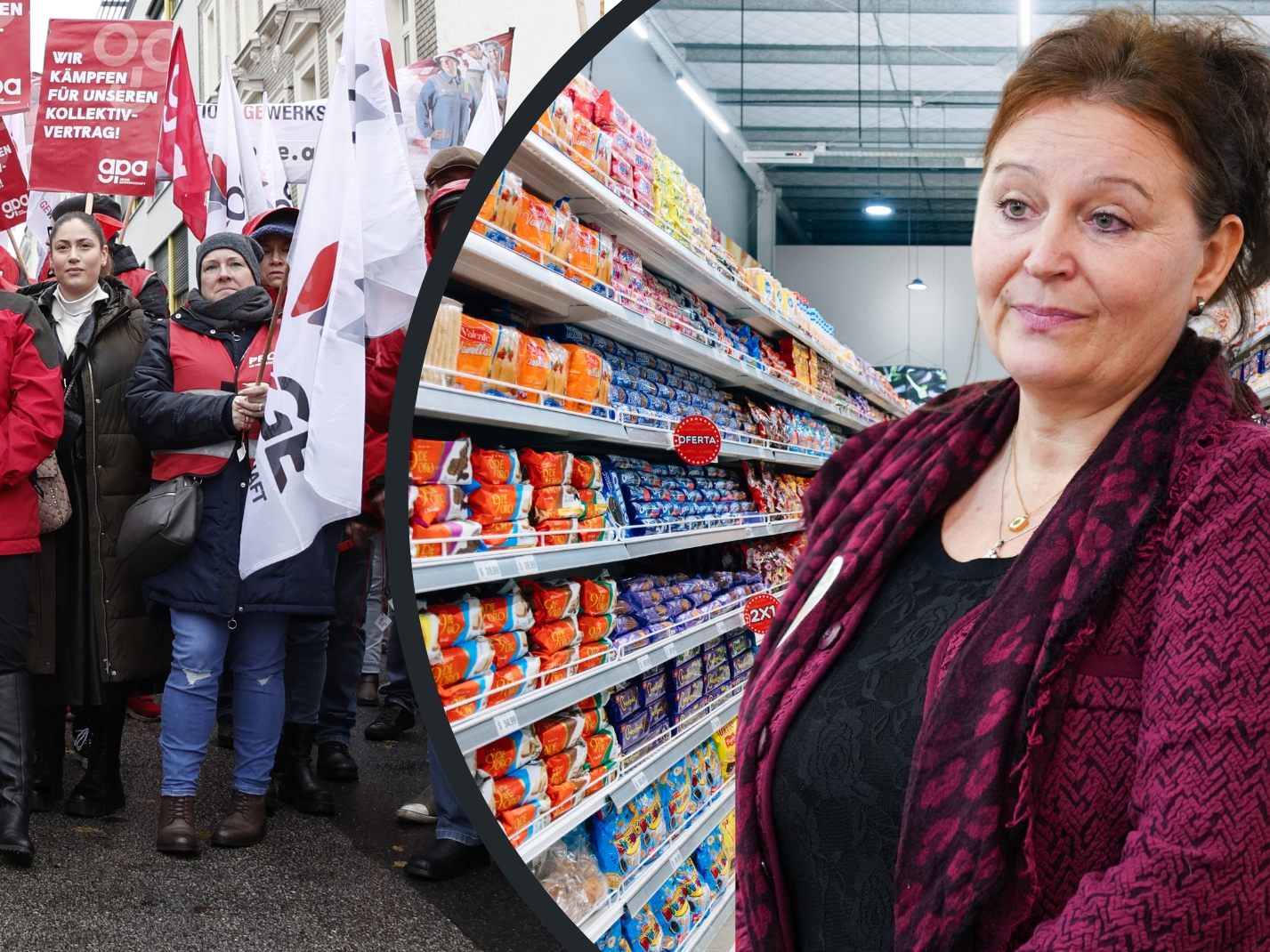 Gewerkschafts-Chefverhandlerin Helga Fichtinger. Gewerkschafts-Chefverhandlerin Helga Fichtinger.