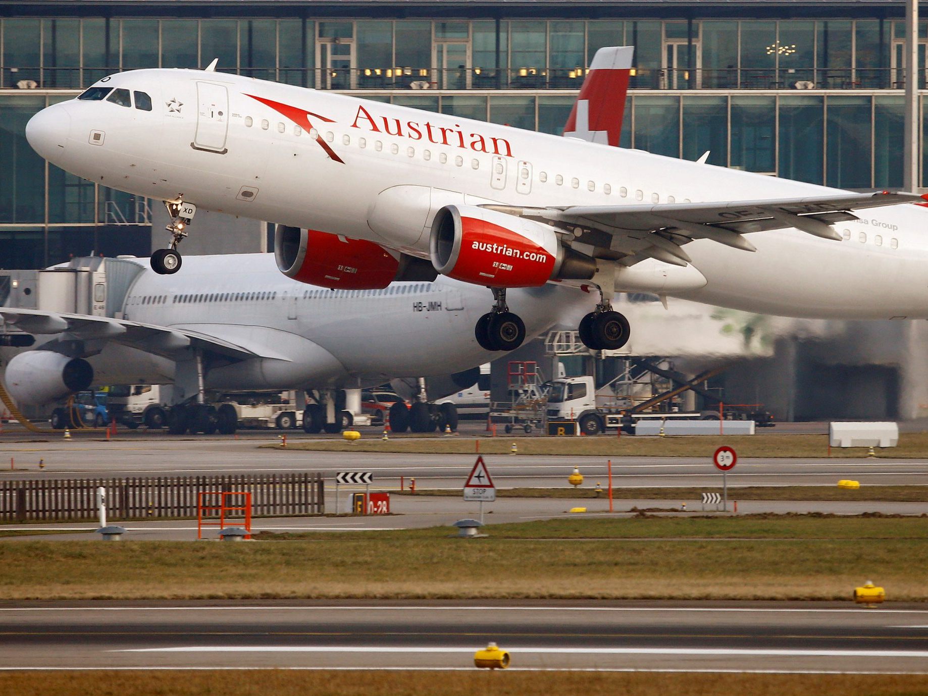Ein AUA-Airbus musste nach dem Start in Frankfurt umkehren.