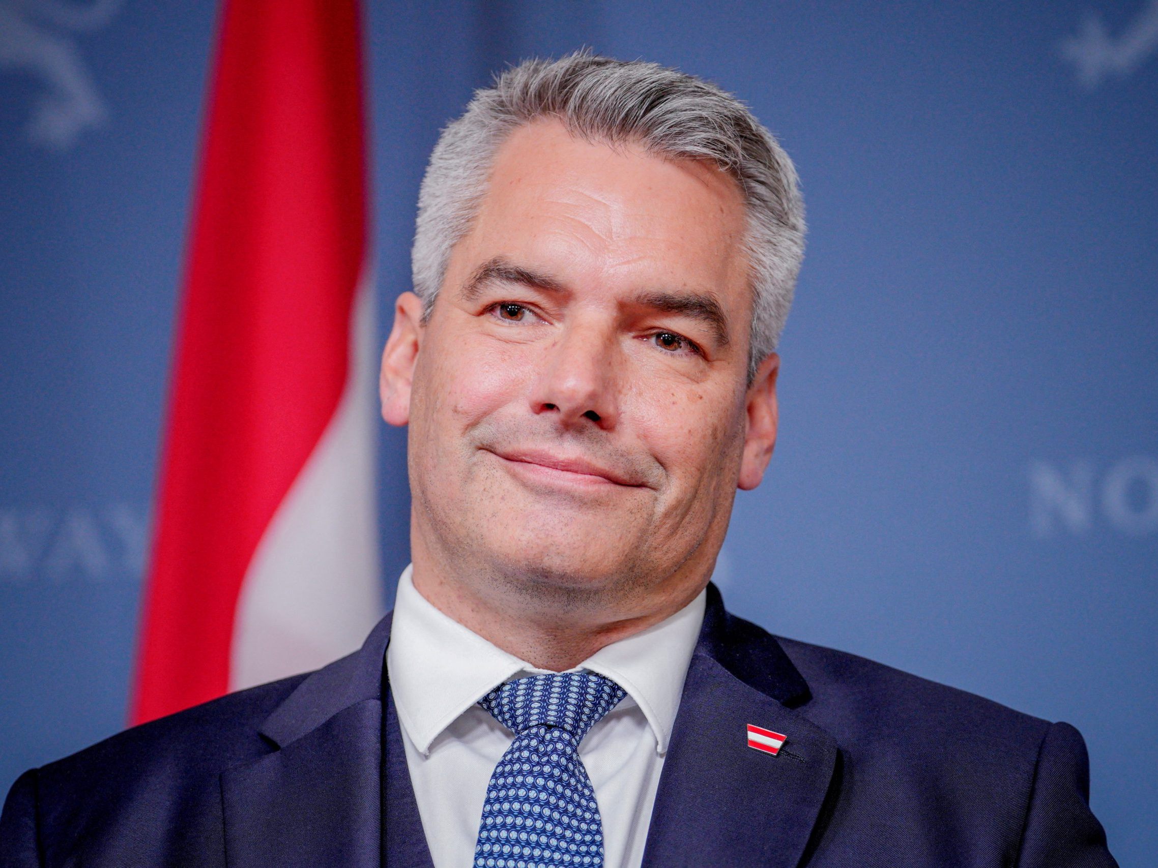 Nehammer bilanziert die beiden Jahre als Kanzler euphorisch. Nehammer bilanziert die beiden Jahre als Kanzler euphorisch.