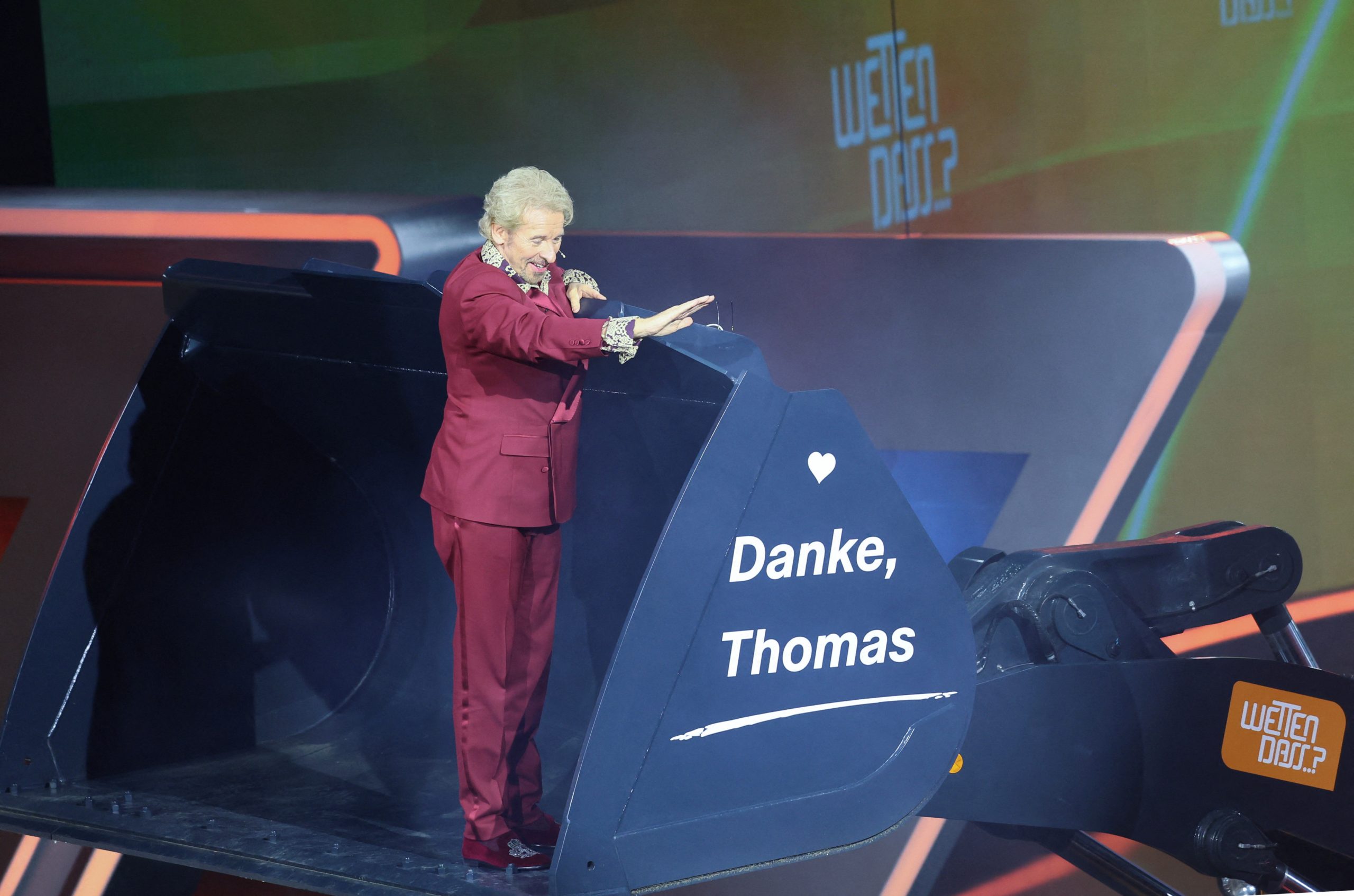 Thomas Gottschalk bei der letzten "Wetten dass"-Sendung Thomas Gottschalk bei der letzten "Wetten dass"-Sendung