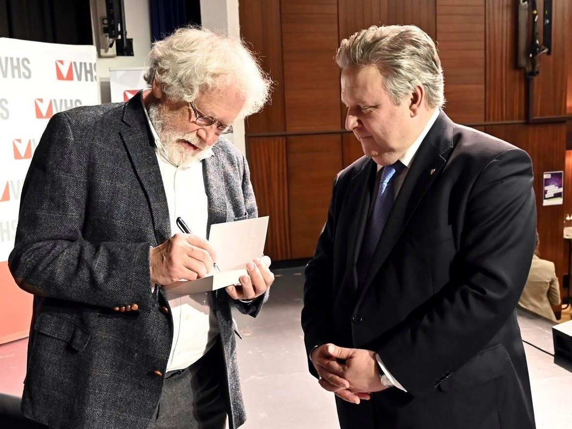 Anton Zeilinger und Bürgermeister Michael Ludwig.