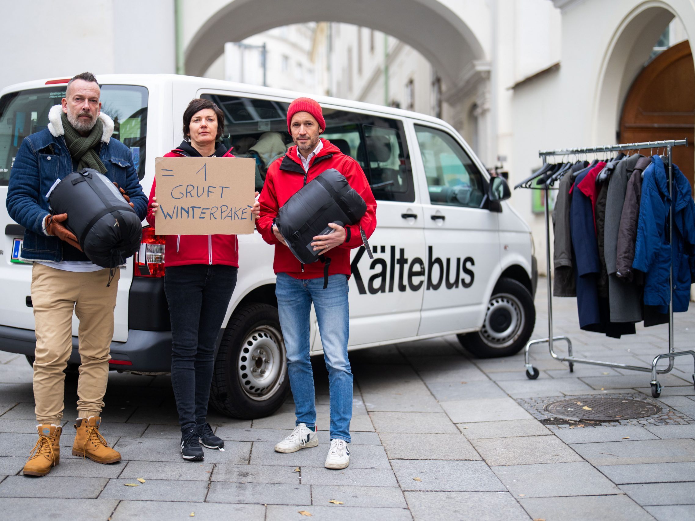 Bereits 1.000 Winterpakete wurden seit Start der Aktion der Gruft Wien gespendet.
