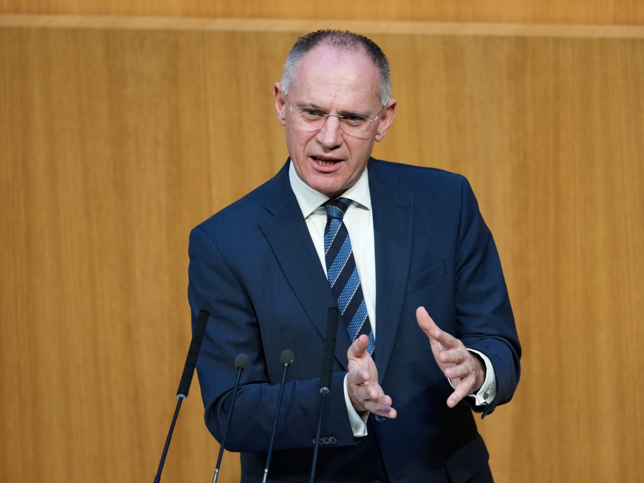 Gerhard Karner hat das EU-Asylpakt verteidigt. Gerhard Karner hat das EU-Asylpakt verteidigt.