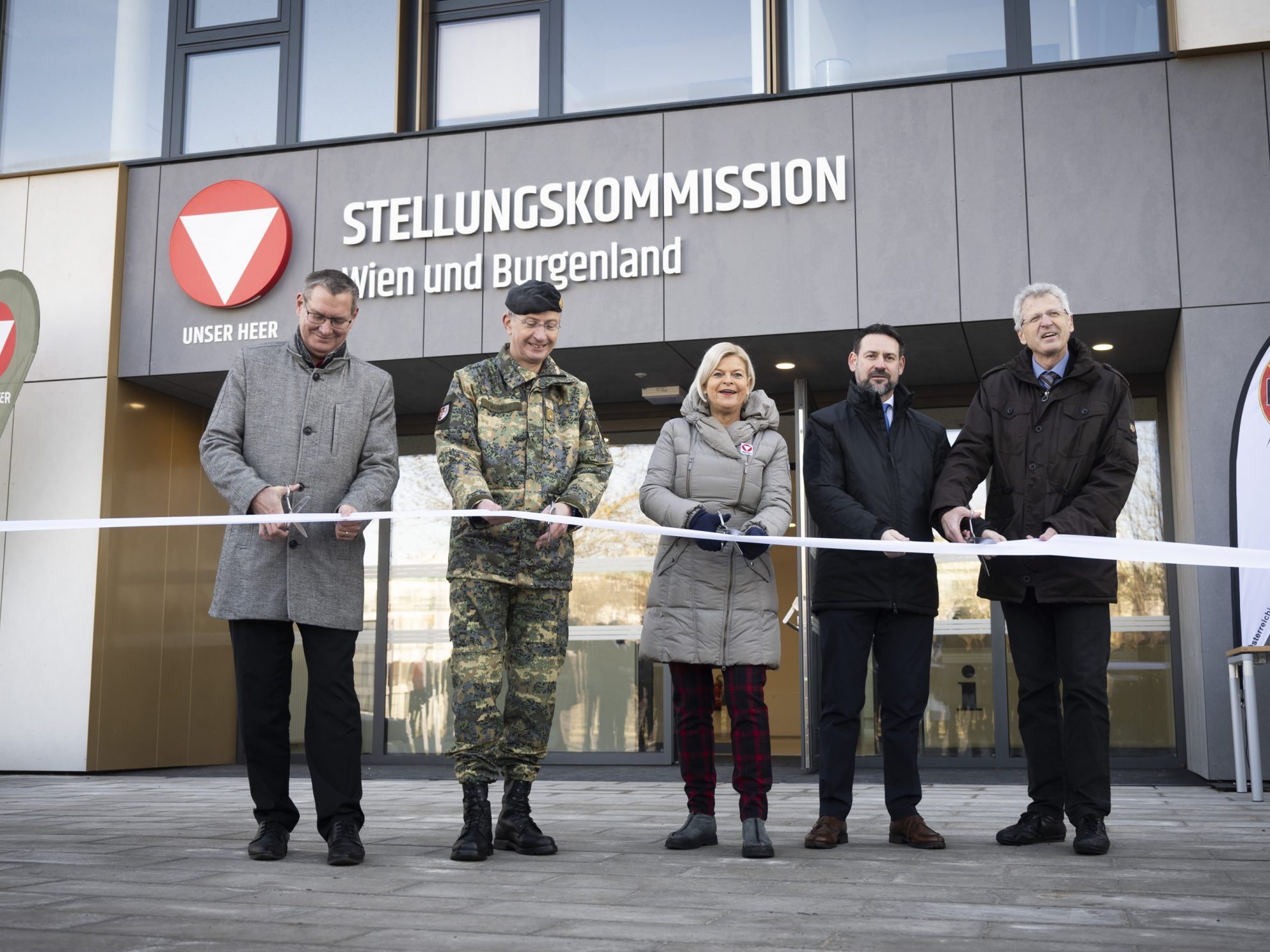 In Wien gibt es ein neues Stellungsgebäude des Bundesheeres.