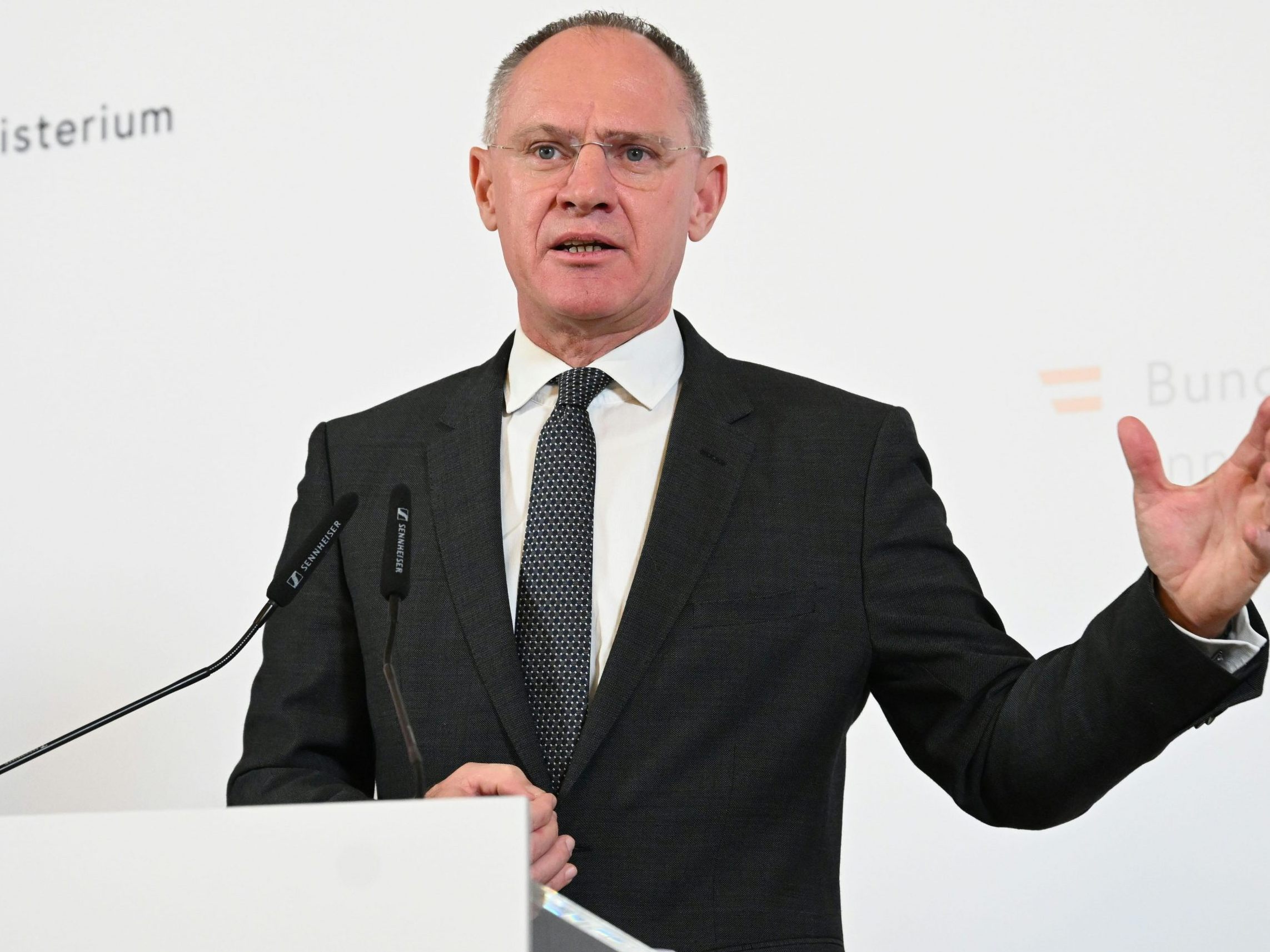 Gerhard Karner traf seine Kollegen aus Rumänien und Bulgarien. Gerhard Karner traf seine Kollegen aus Rumänien und Bulgarien.
