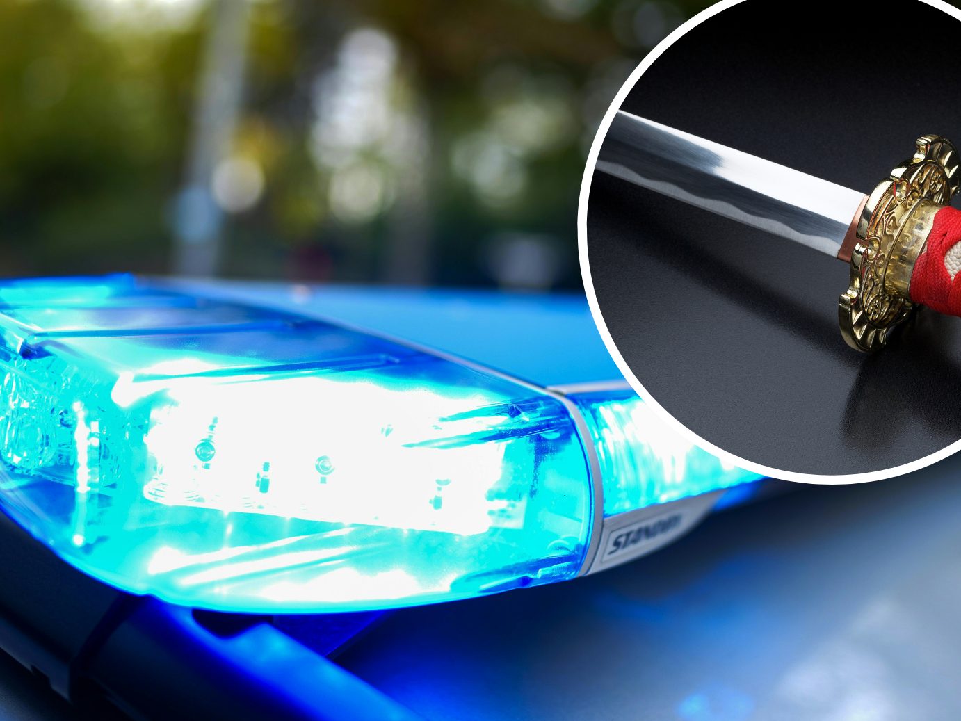Im Bezirk Mödling wurde ein Mann mit einem Messer und einem Samurai-Schwert festgenommen.