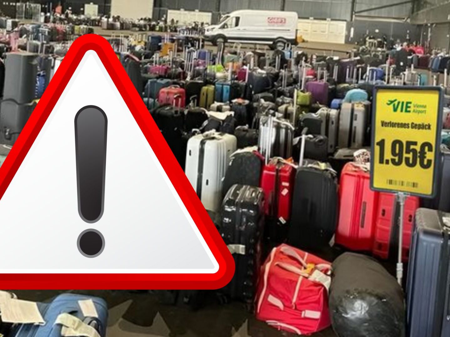 Betrüger bewarben einen angeblichen Kofferverkauf zum Spottpreis am Flughafen Wien. Betrüger bewarben einen angeblichen Kofferverkauf zum Spottpreis am Flughafen Wien.