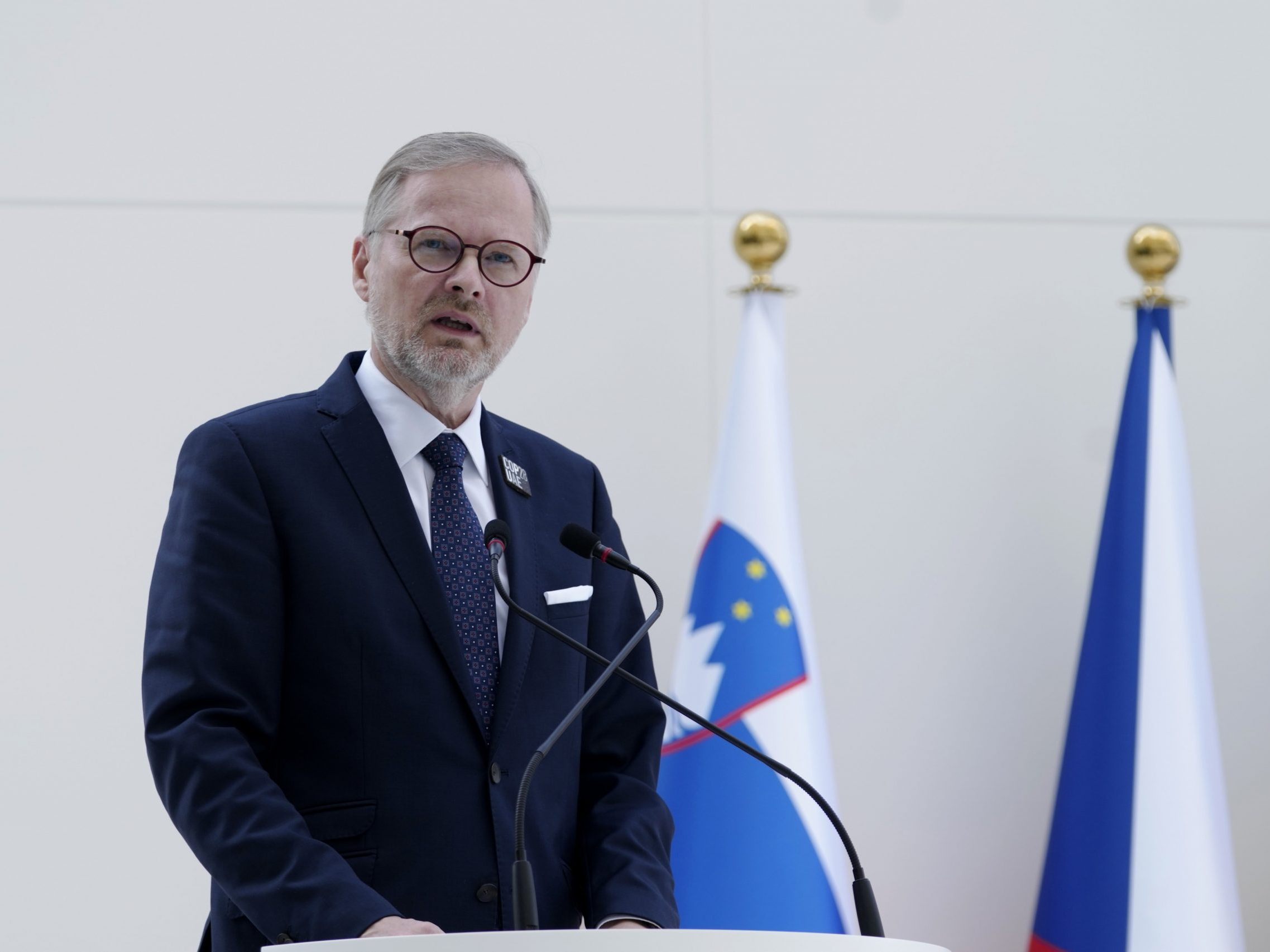 Petr Fiala ist Tschechiens Ministerpräsident. Petr Fiala ist Tschechiens Ministerpräsident.