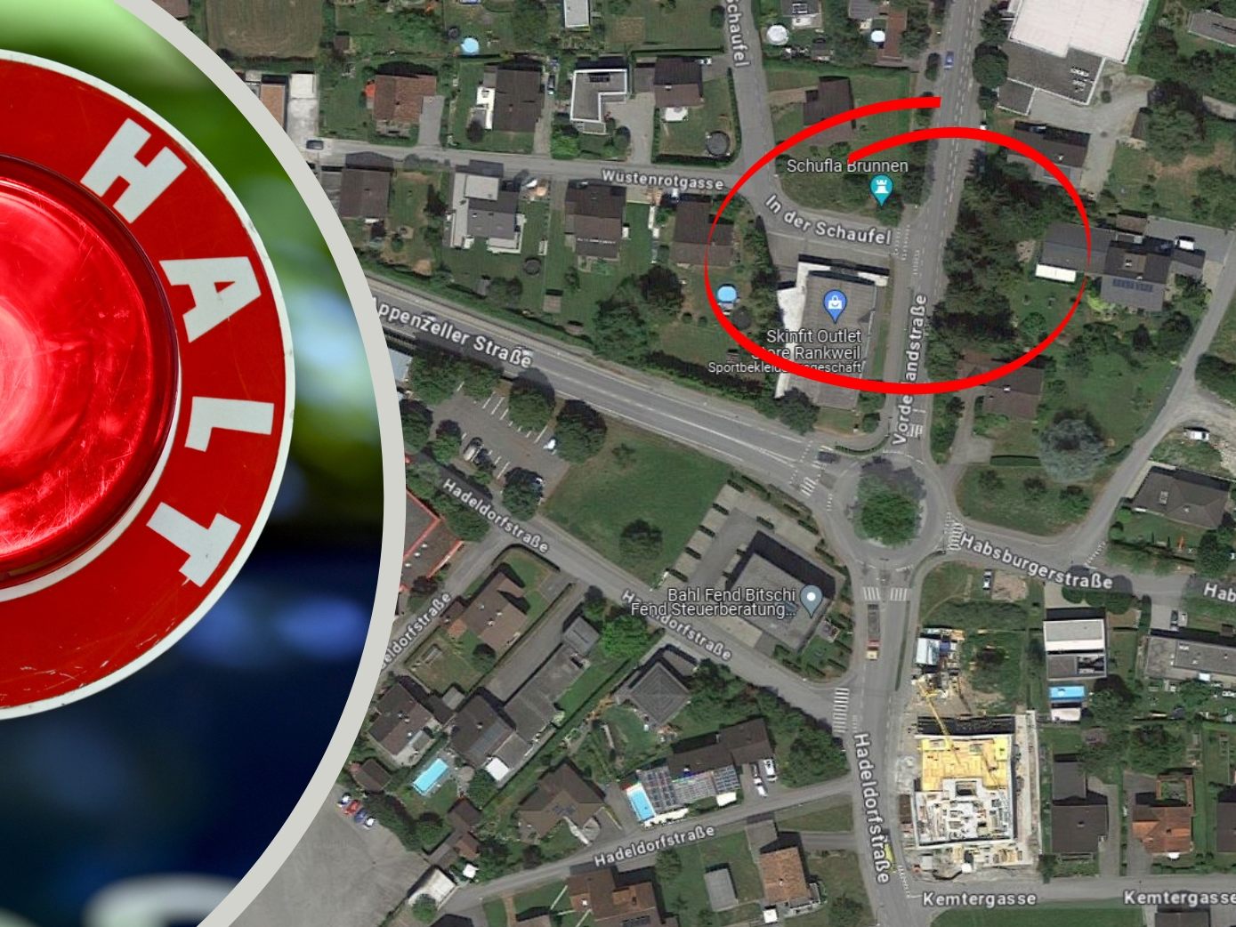 Die Polizei sucht nach Zeugen des Unfall in Rankweil.