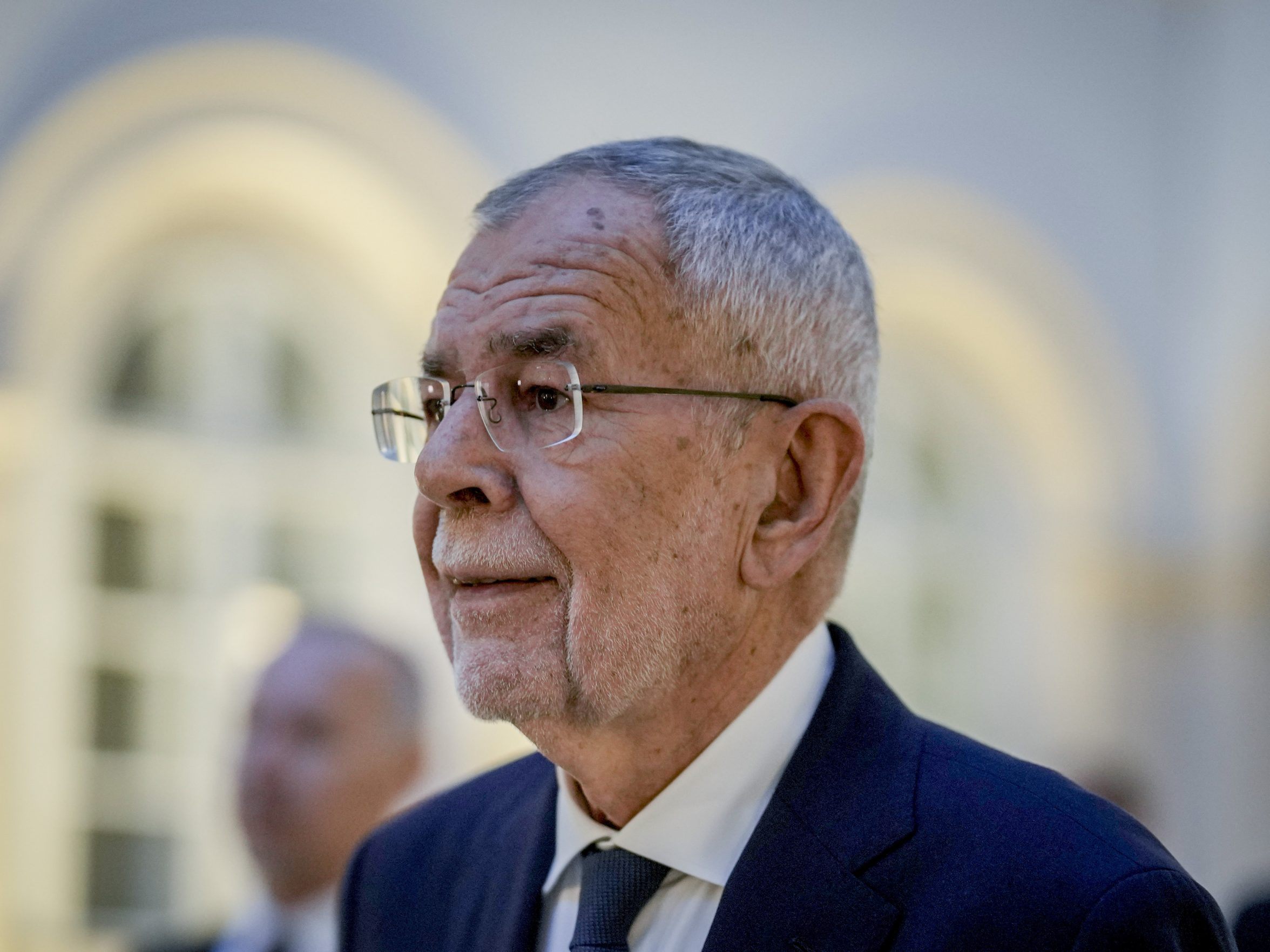 Van der Bellen empfängt Sakellaropoulou. Van der Bellen empfängt Sakellaropoulou.