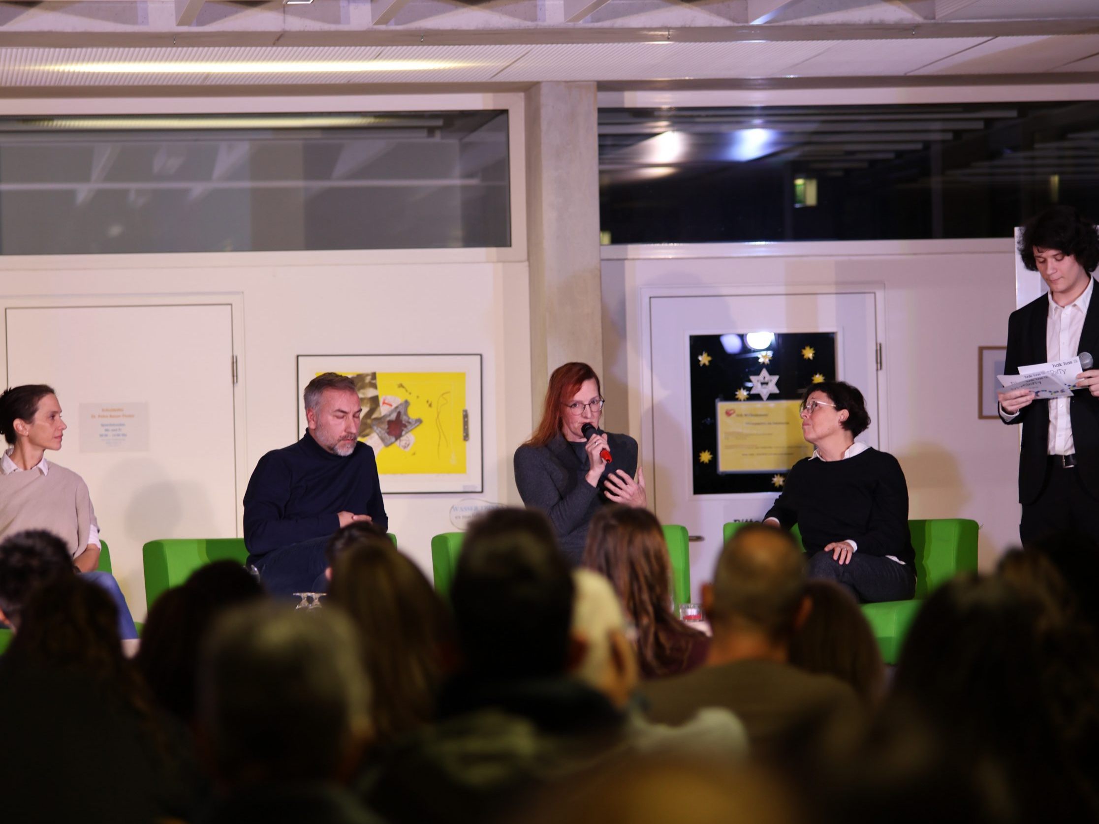Alexandra Kollmann, Mustafa Can, Anna Wetzel, Eva Grabher und Sandro Mier.