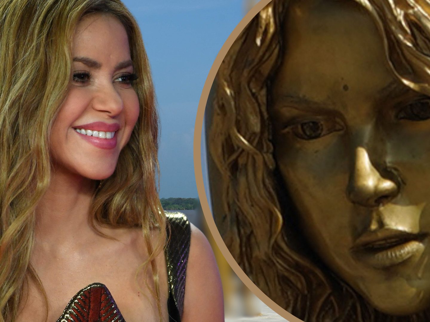 Shakira und ihre Bronze-Statue