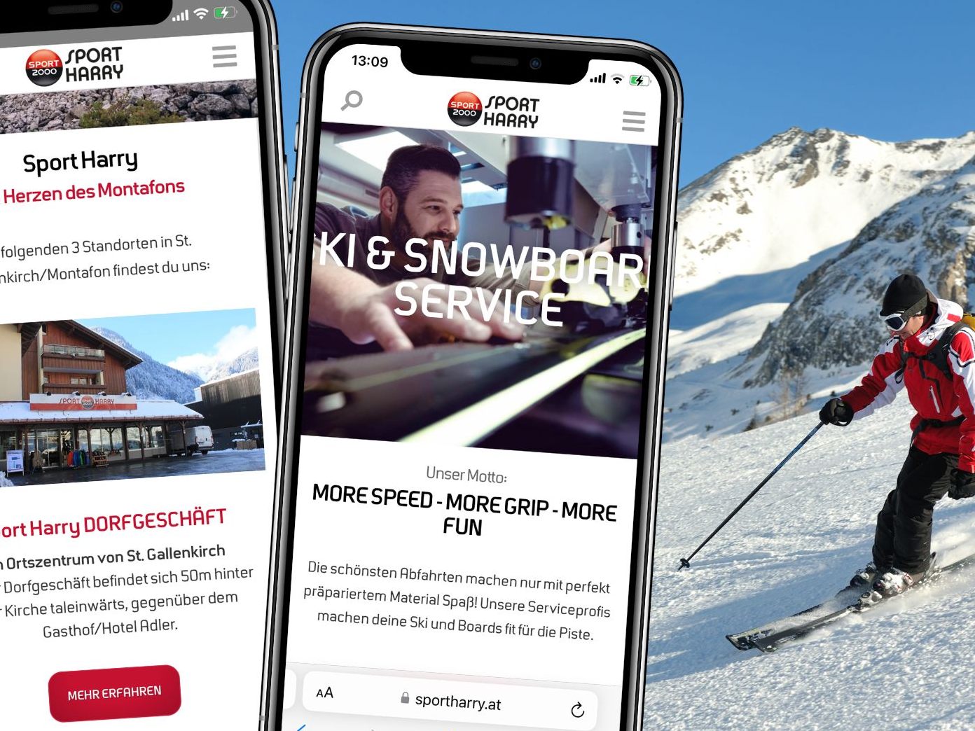 Bei Sport Harry erwartet Sie eine breite Palette an Winterausrüstung zum Ausleihen. Bei Sport Harry erwartet Sie eine breite Palette an Winterausrüstung zum Ausleihen.