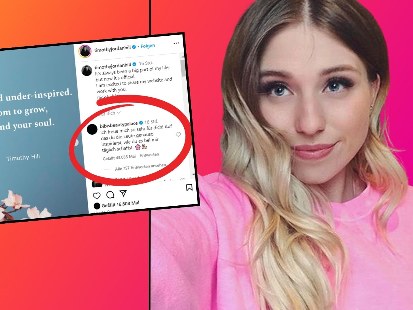 Bibi meldet sich auf Instagram zurück. Bibi meldet sich auf Instagram zurück.