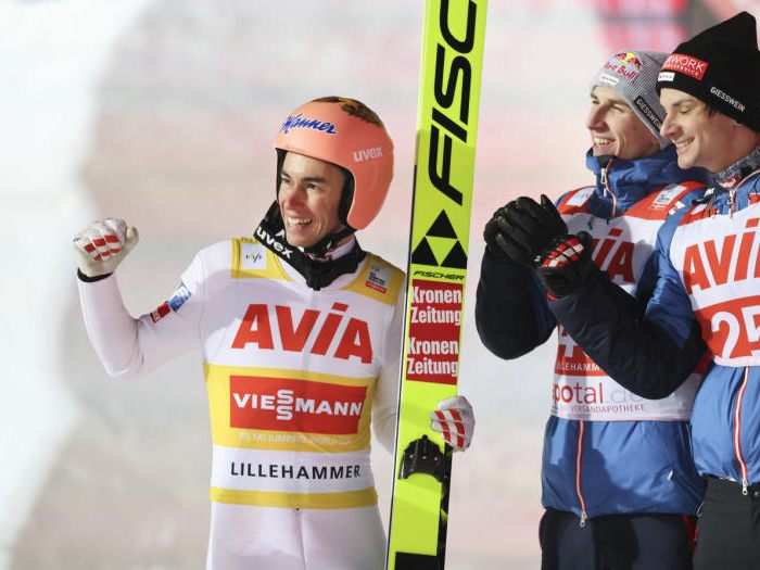 Stefan Kraft gewann im Skispringen in Lillehammer.