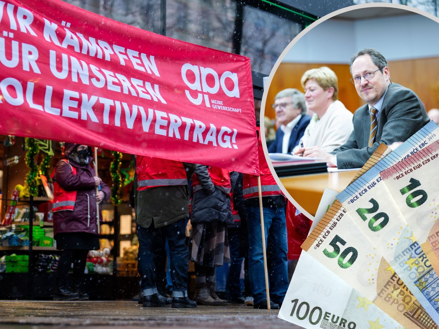 Fünfte Runde mit Damoklesschwert Streik am 8. Dezember Fünfte Runde mit Damoklesschwert Streik am 8. Dezember